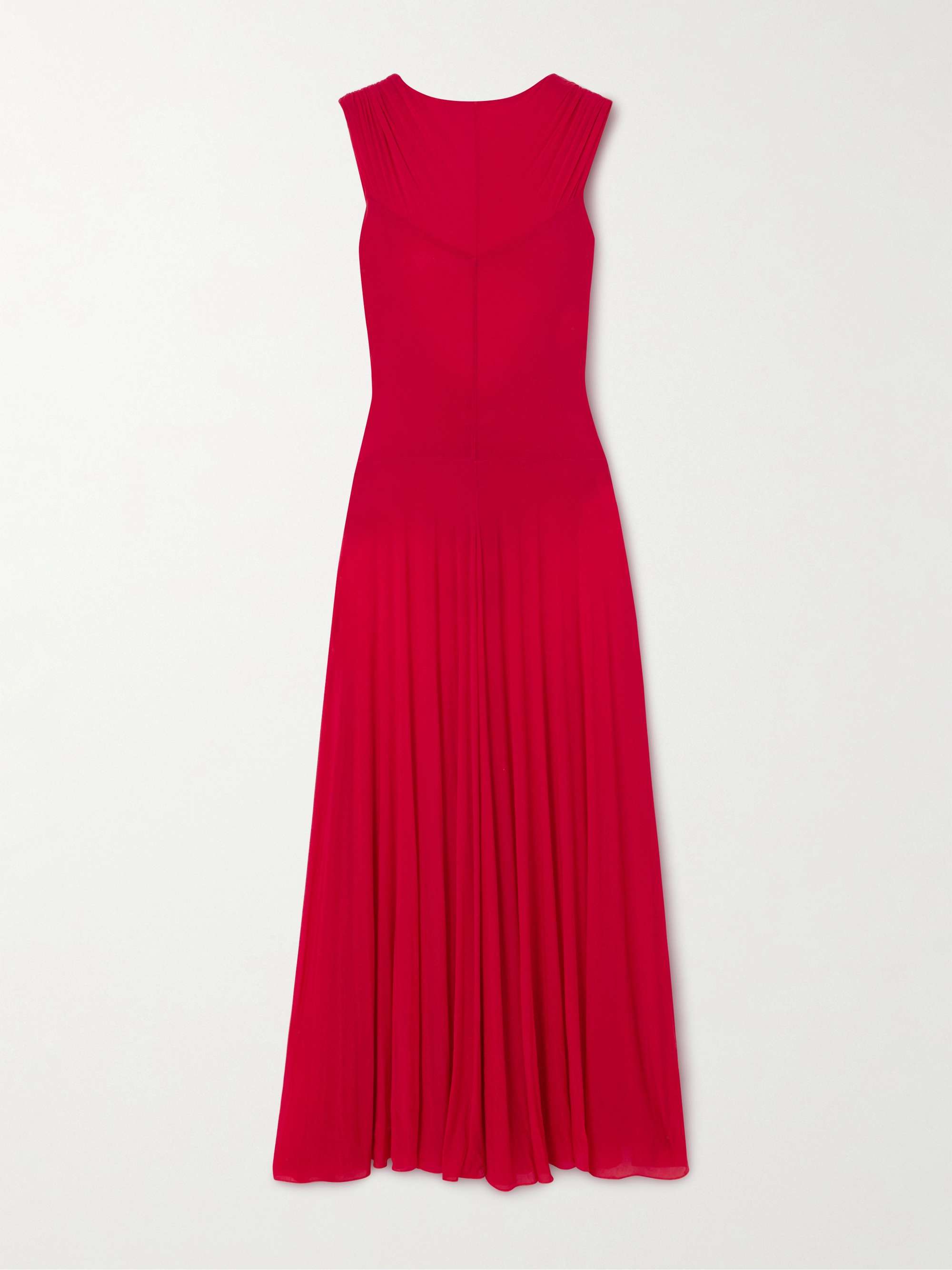 Open-back paneled stretch-jersey maxi dress view