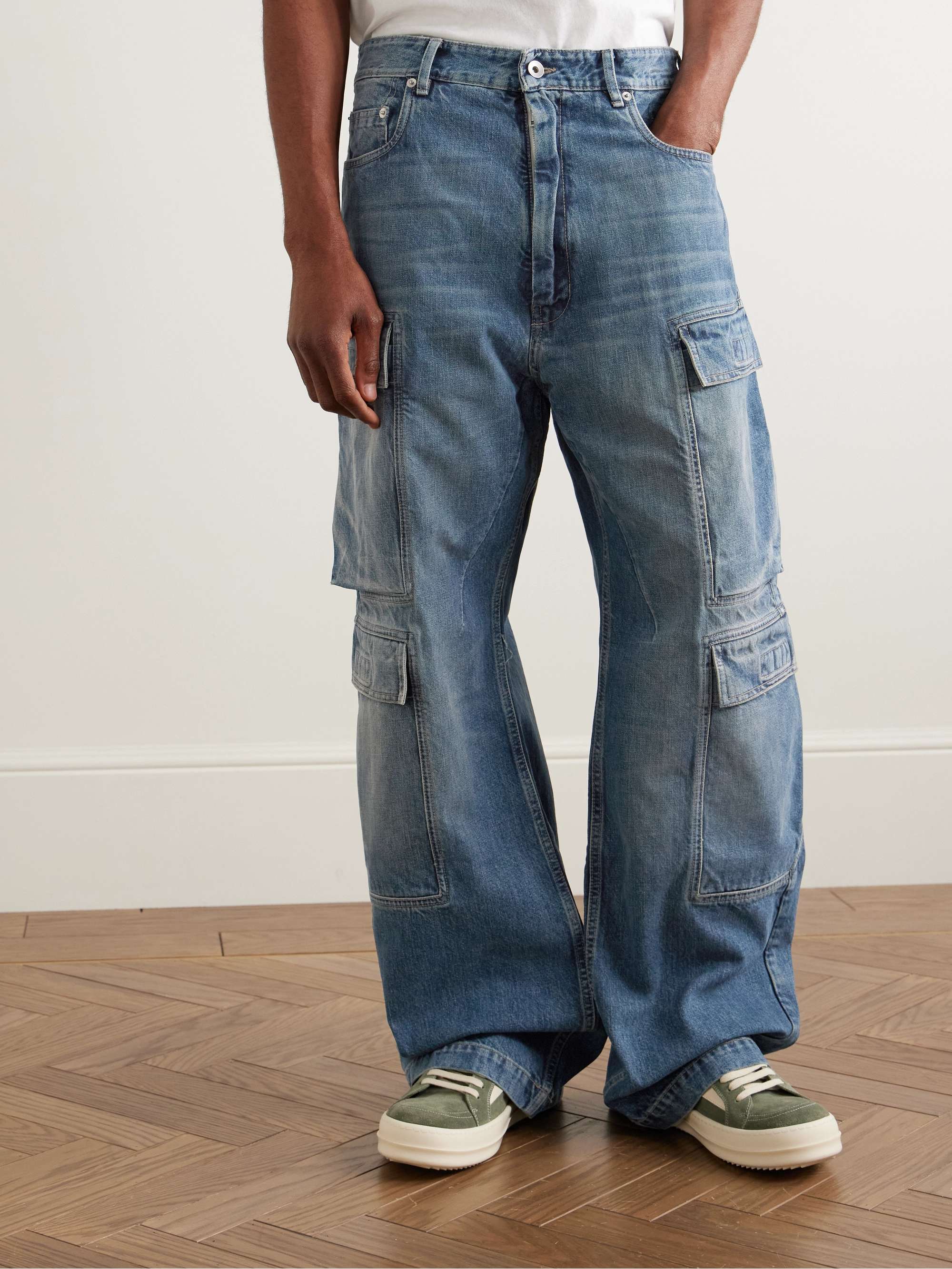 Wide-Leg Cargo Jeans view
