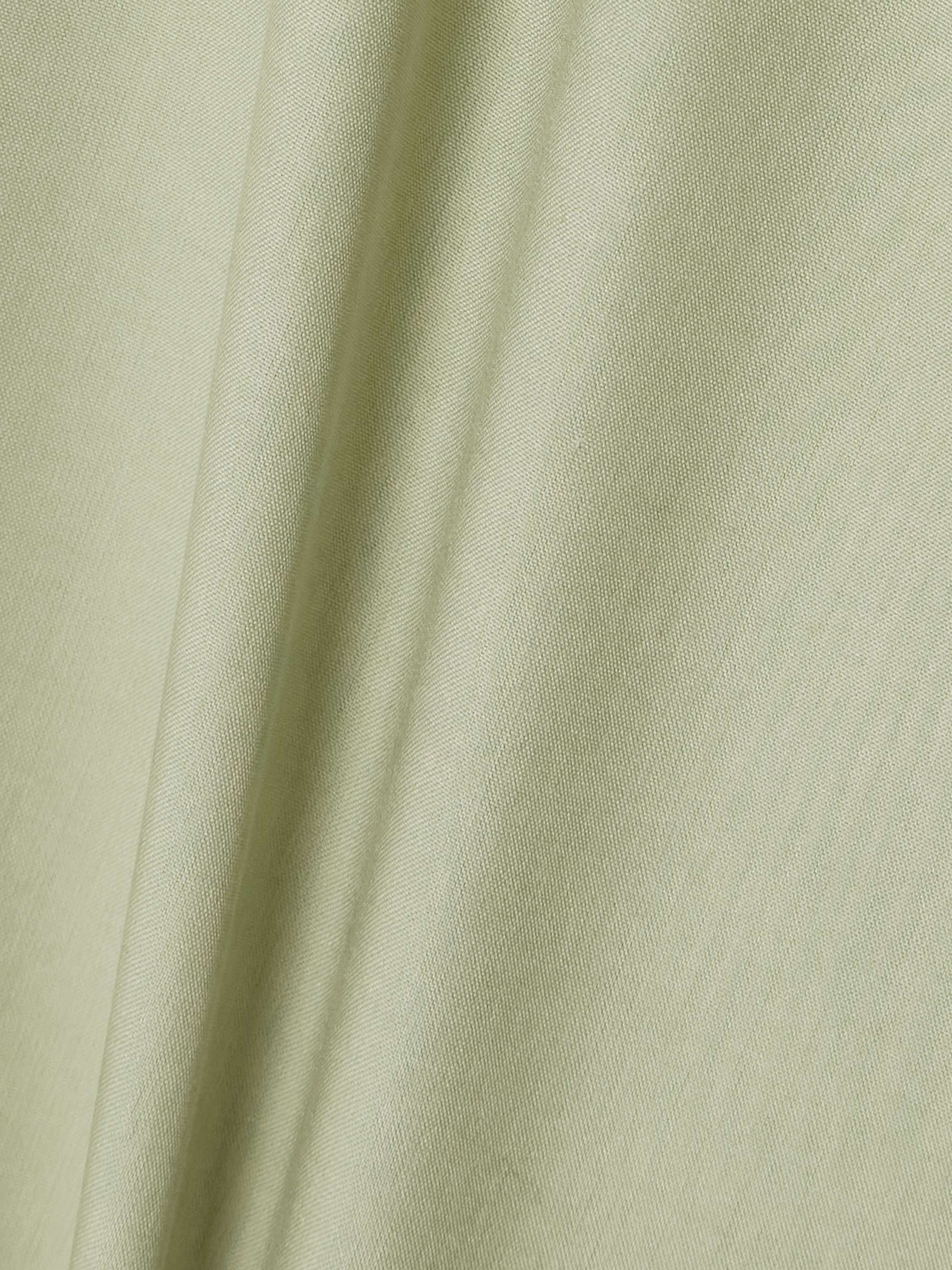 Scarf-detailed silk shirt view