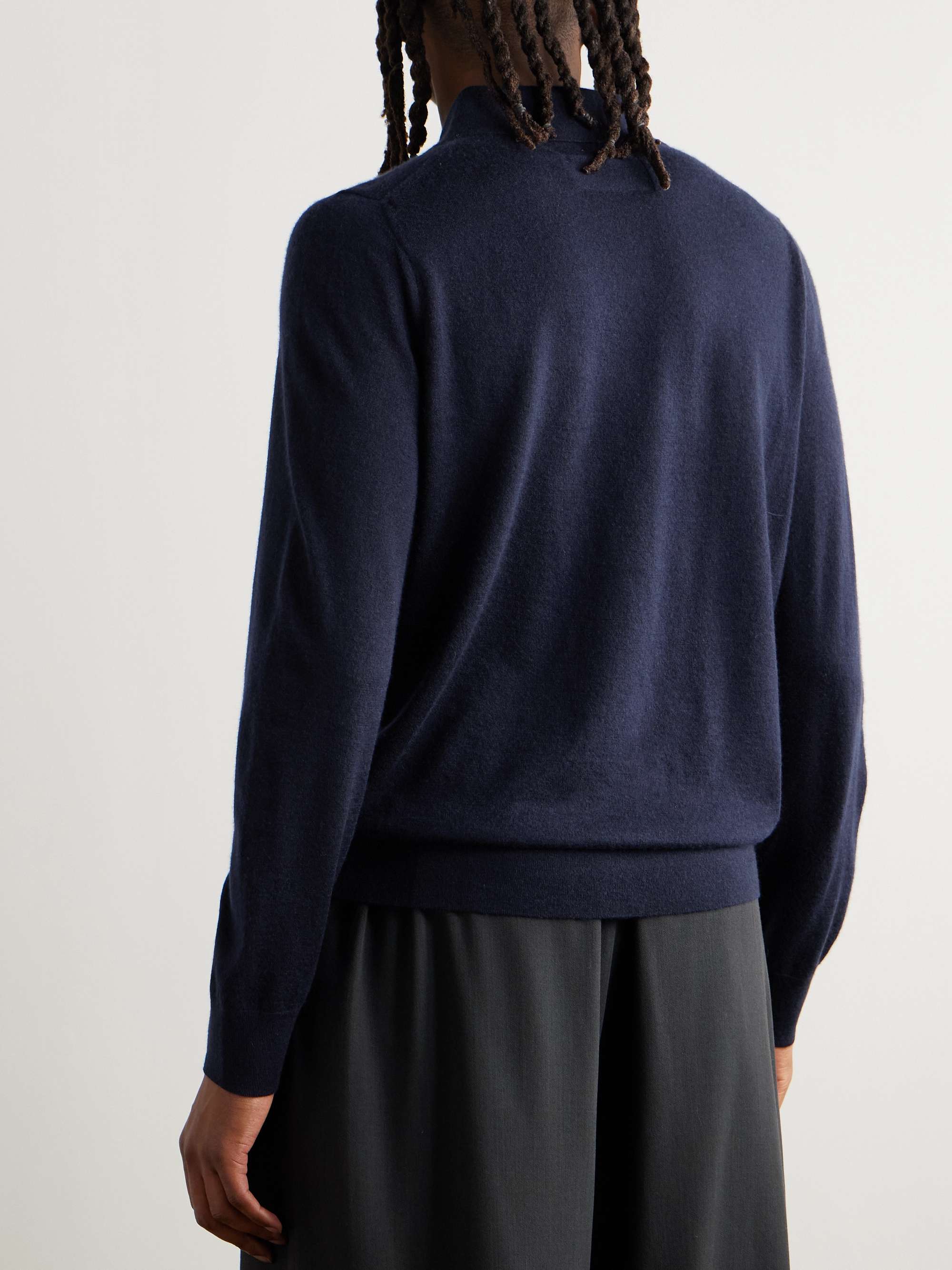 Airy Cashmere Polo Shirt view