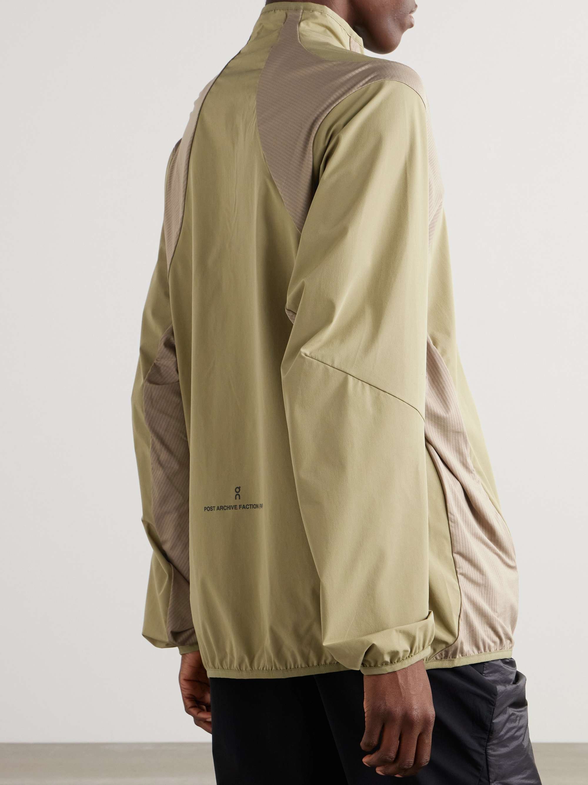+ POST ARCHIVE FACTION Breaker stretch recycled-shell and mesh jacket view