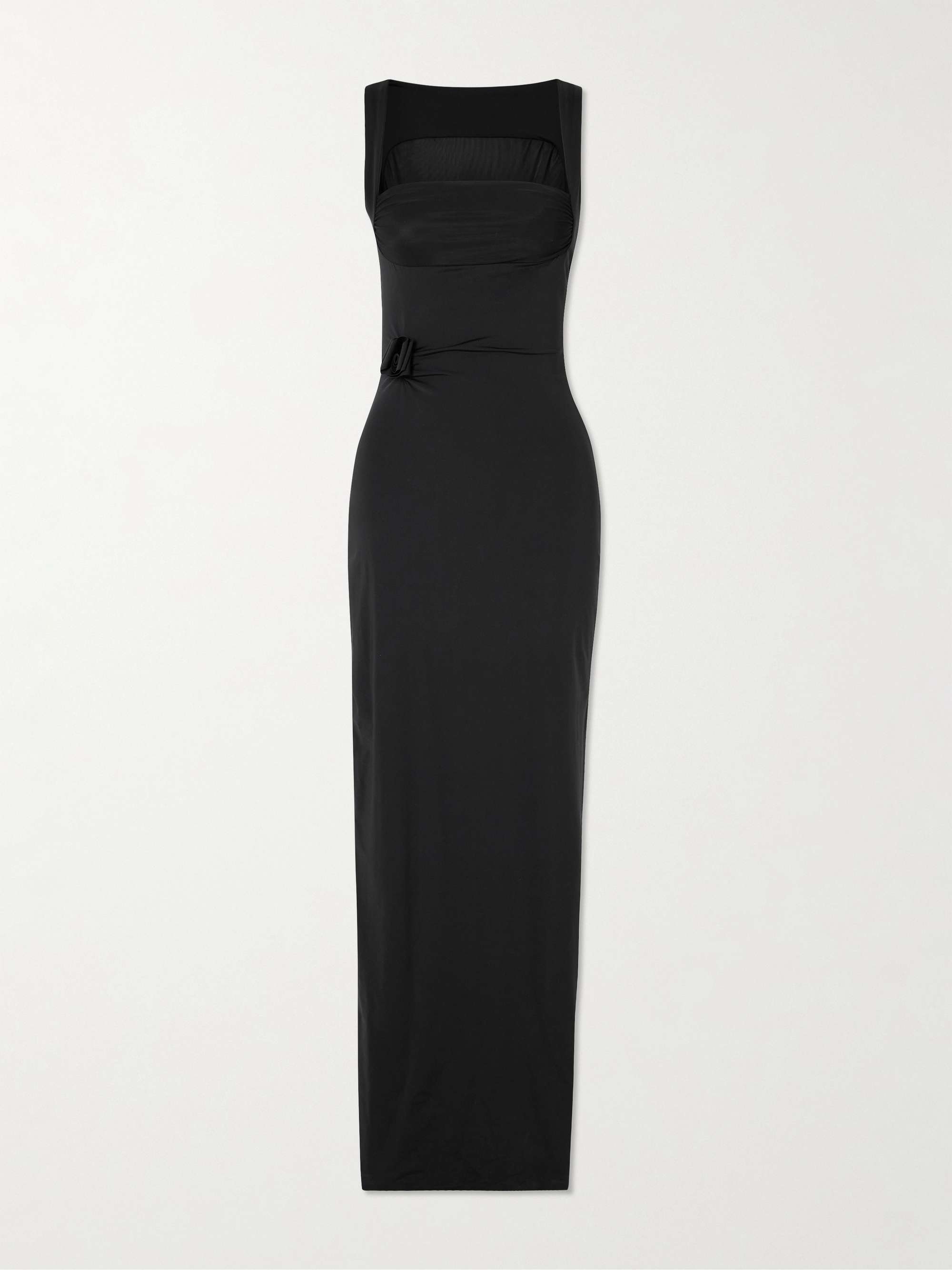 Hibisco appliquéd stretch-jersey maxi dress view