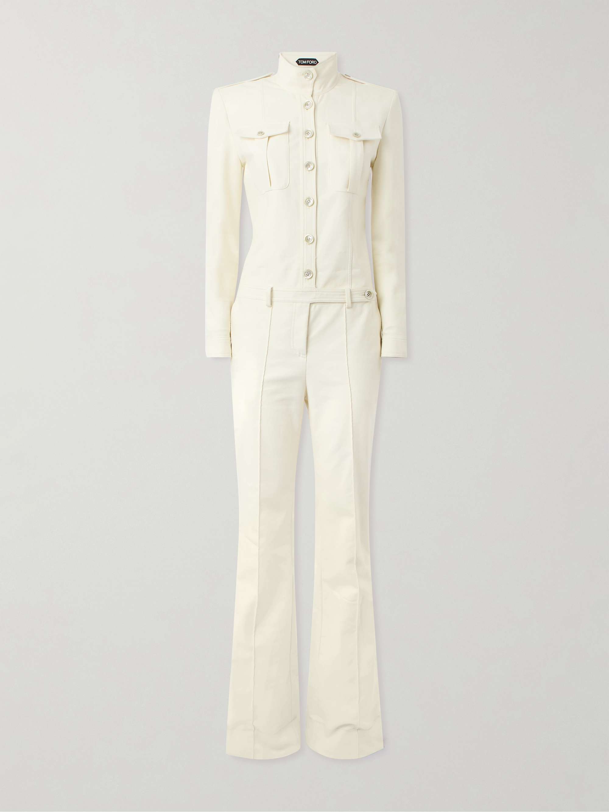 Cotton-twill jumpsuit view