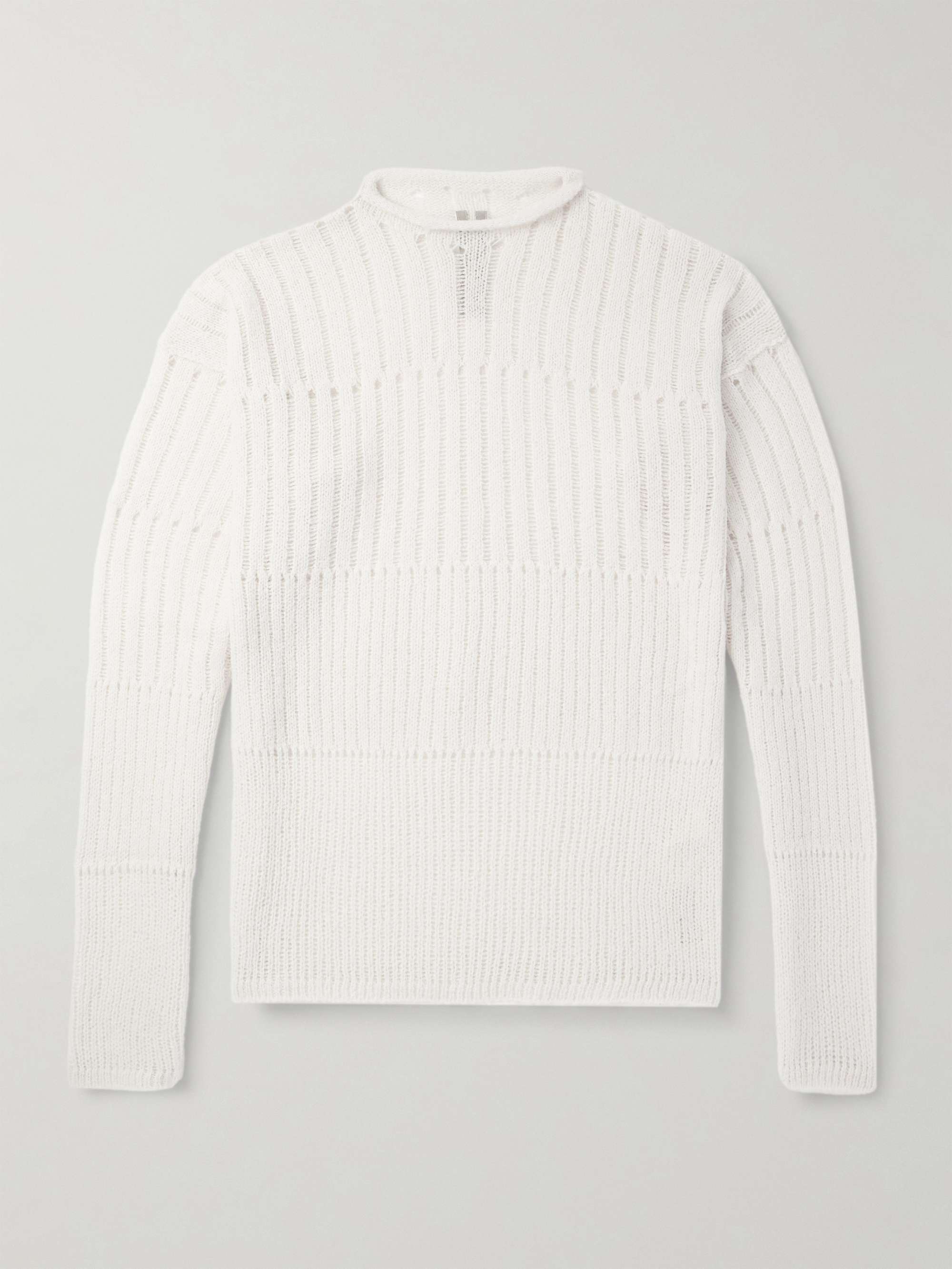 Oversized Open-Knit Virgin Wool-Blend Sweater view