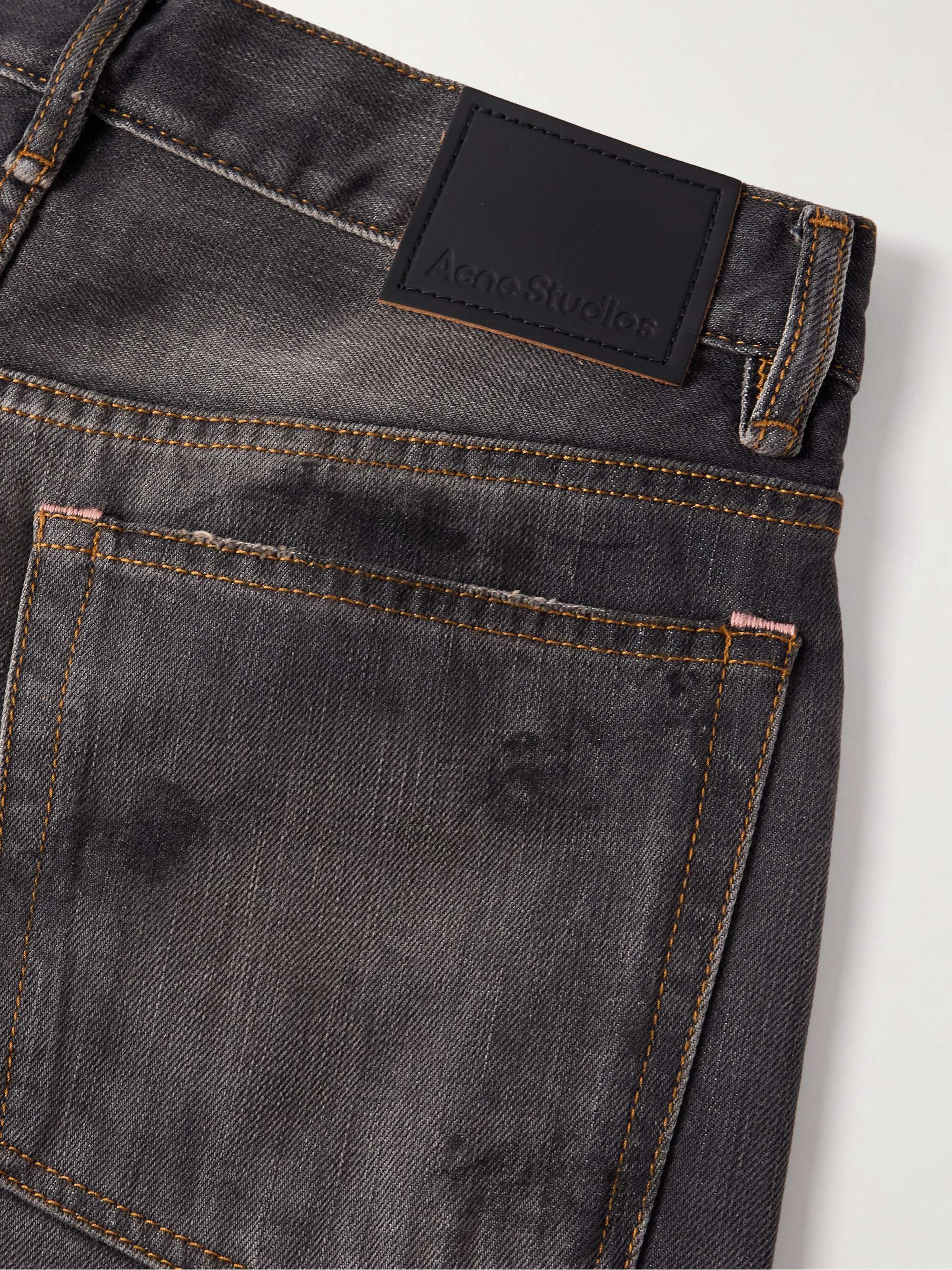 2021 distressed low-rise wide-leg organic jeans view