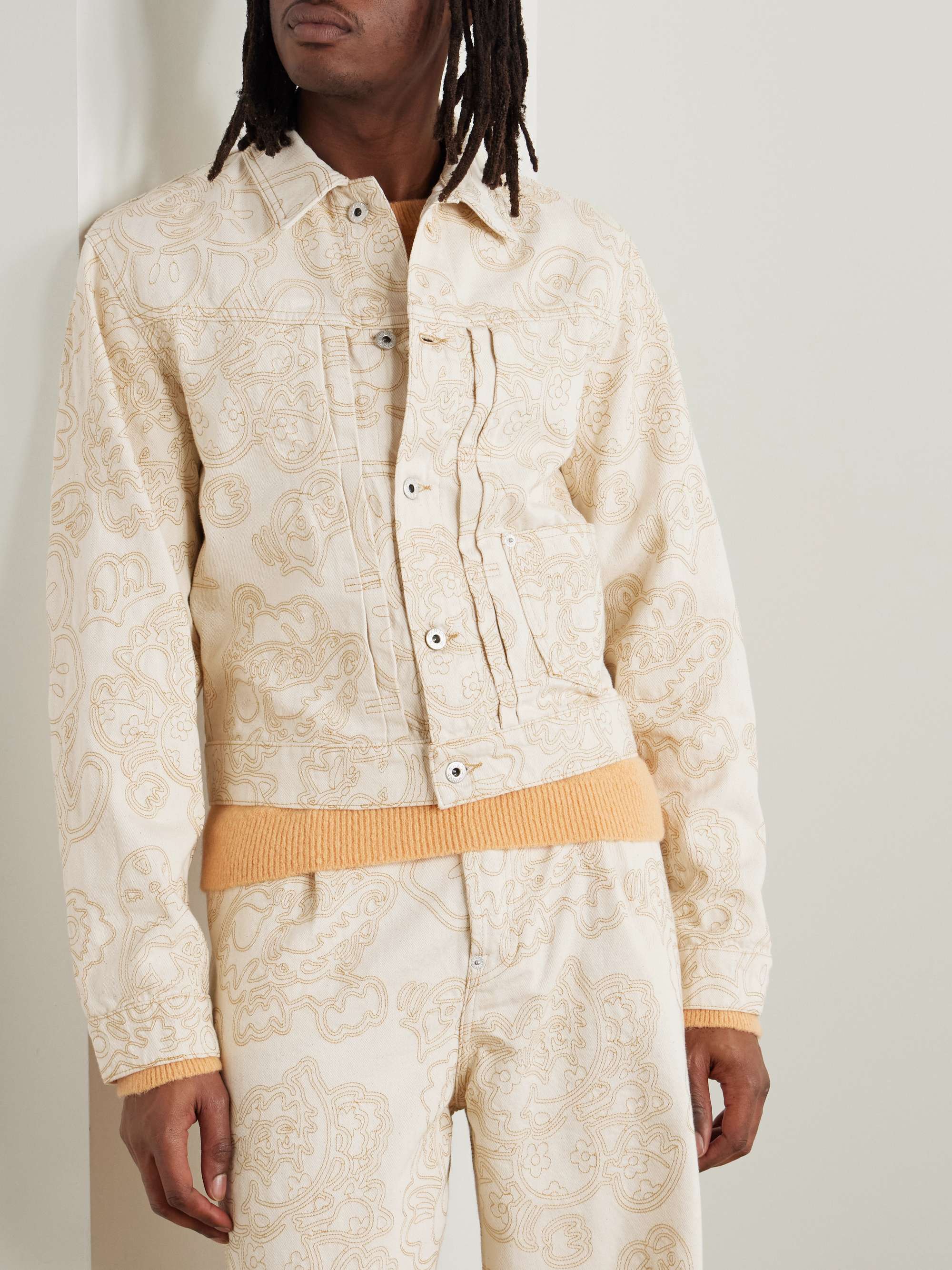 + Verdy Embroidered Denim Trucker Jacket view