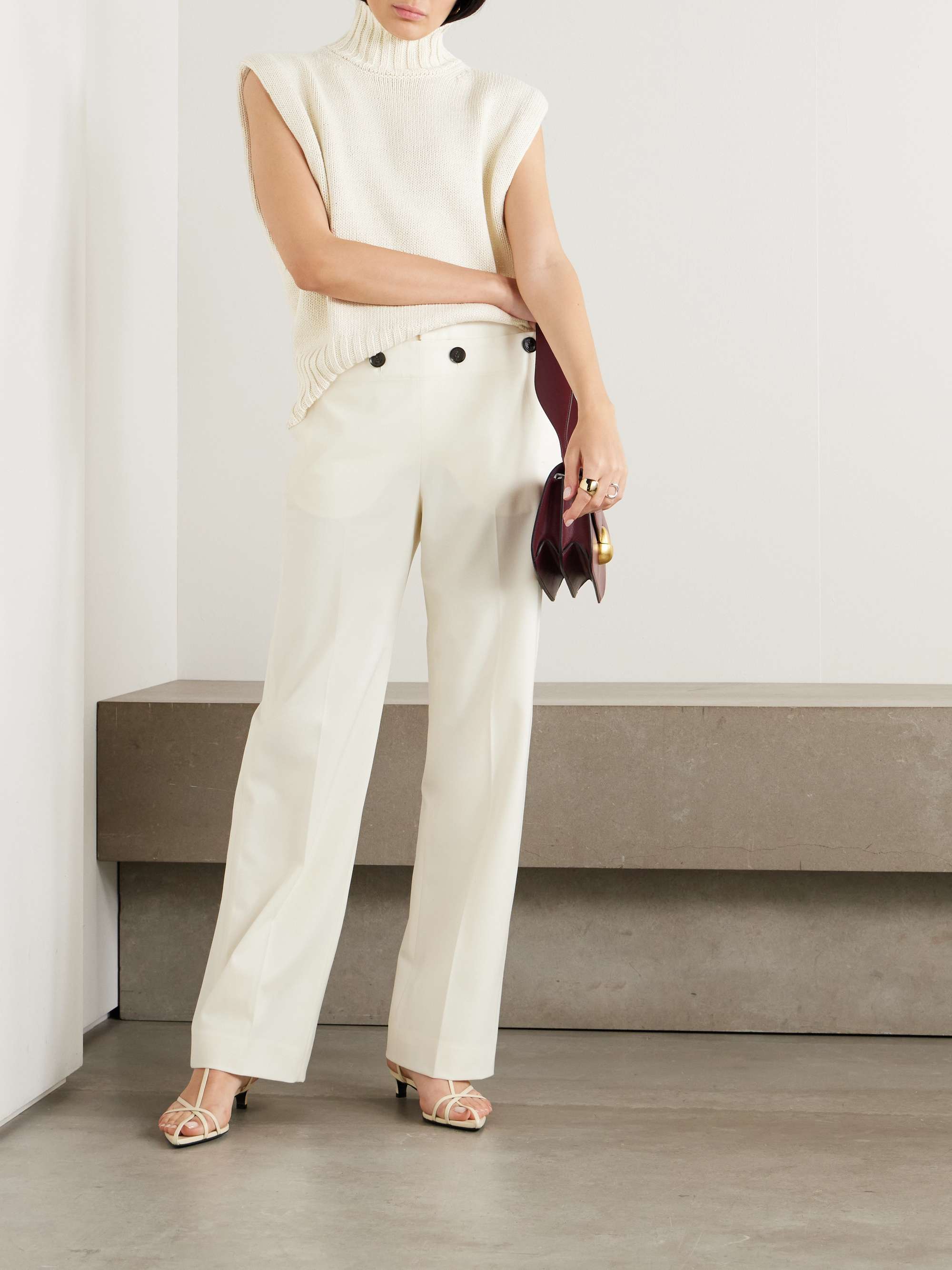 Wool and cashmere-blend turtleneck vest view