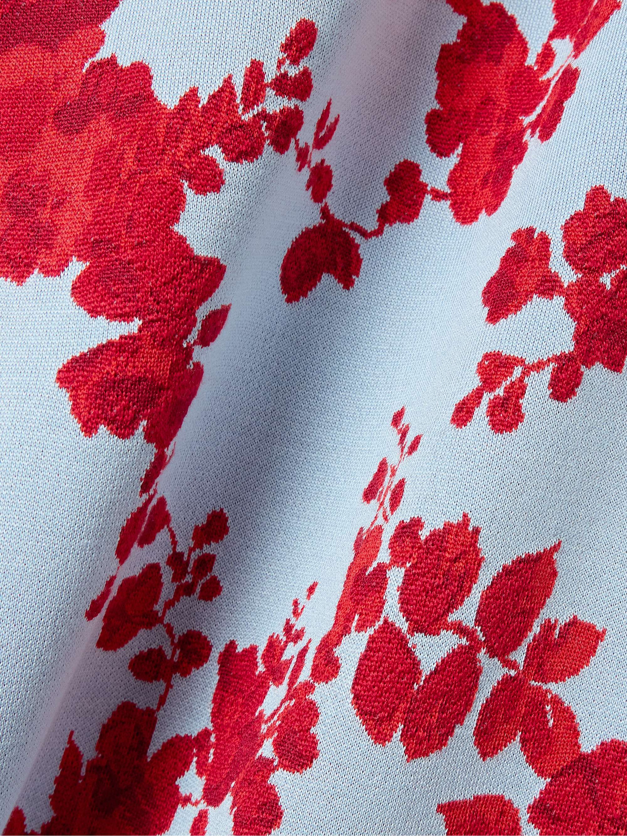Silk-jacquard midi dress view