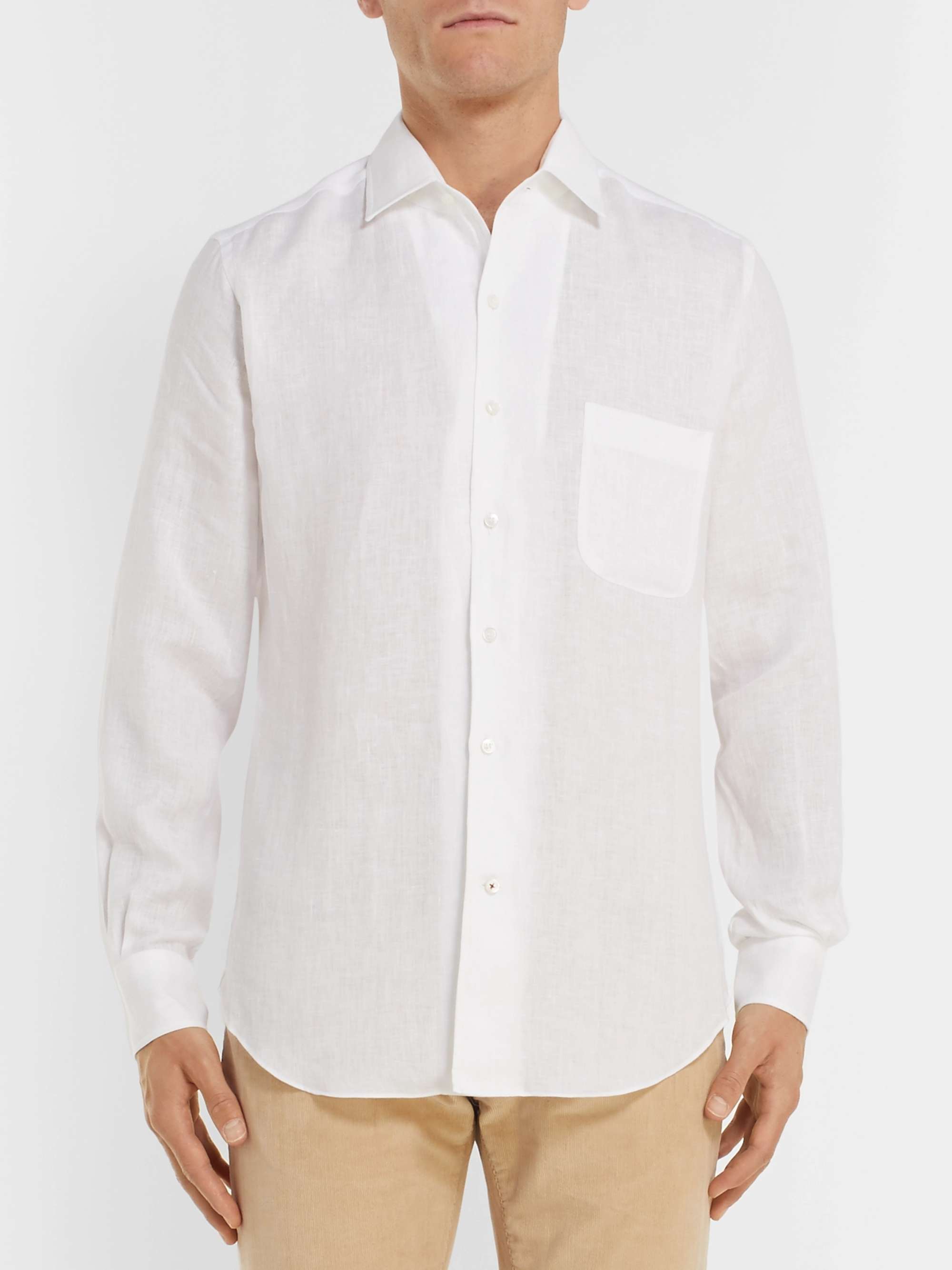 André Slub Linen Shirt view