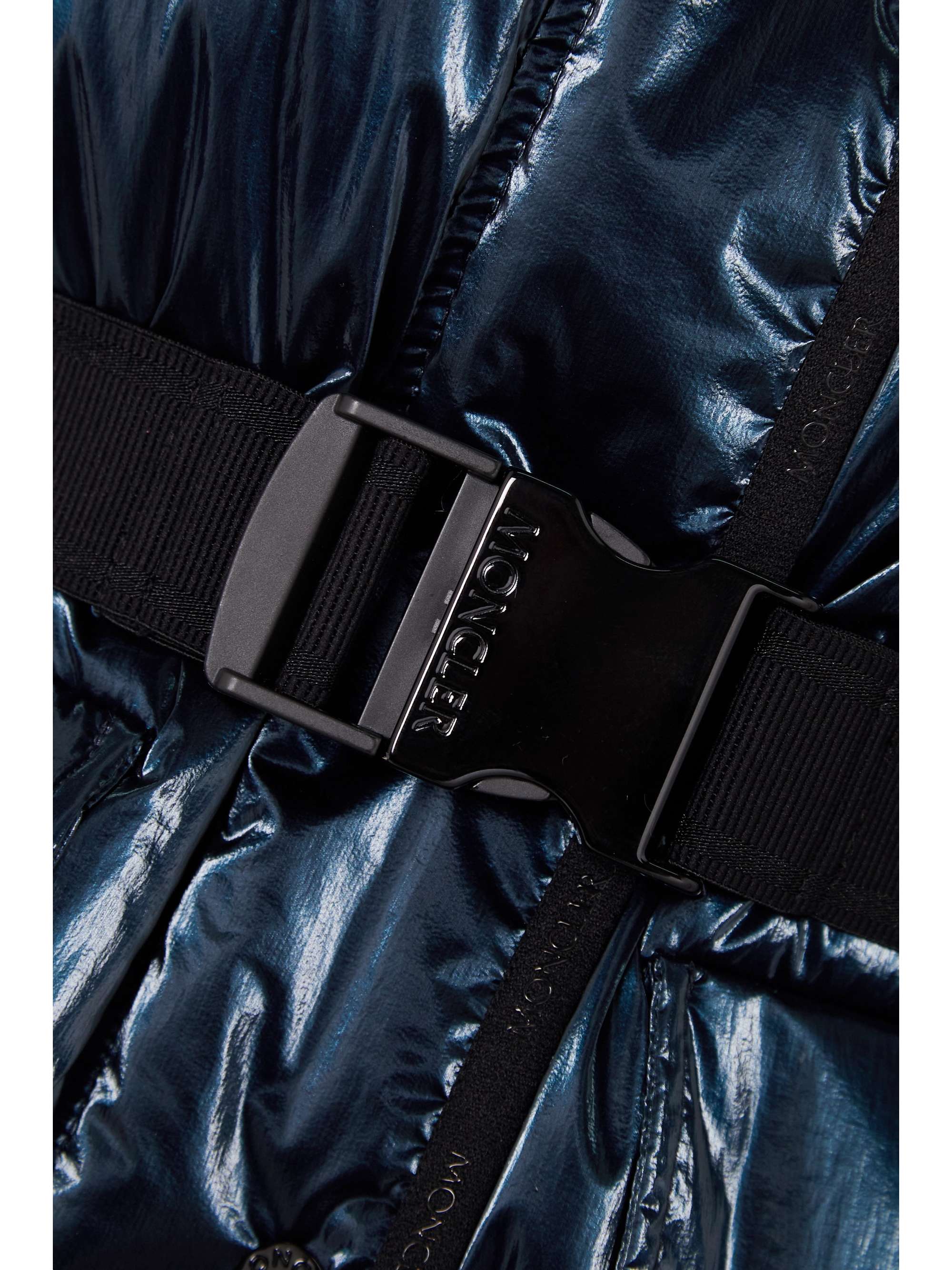 Herault hooded quilted padded glossed-shell down coat view