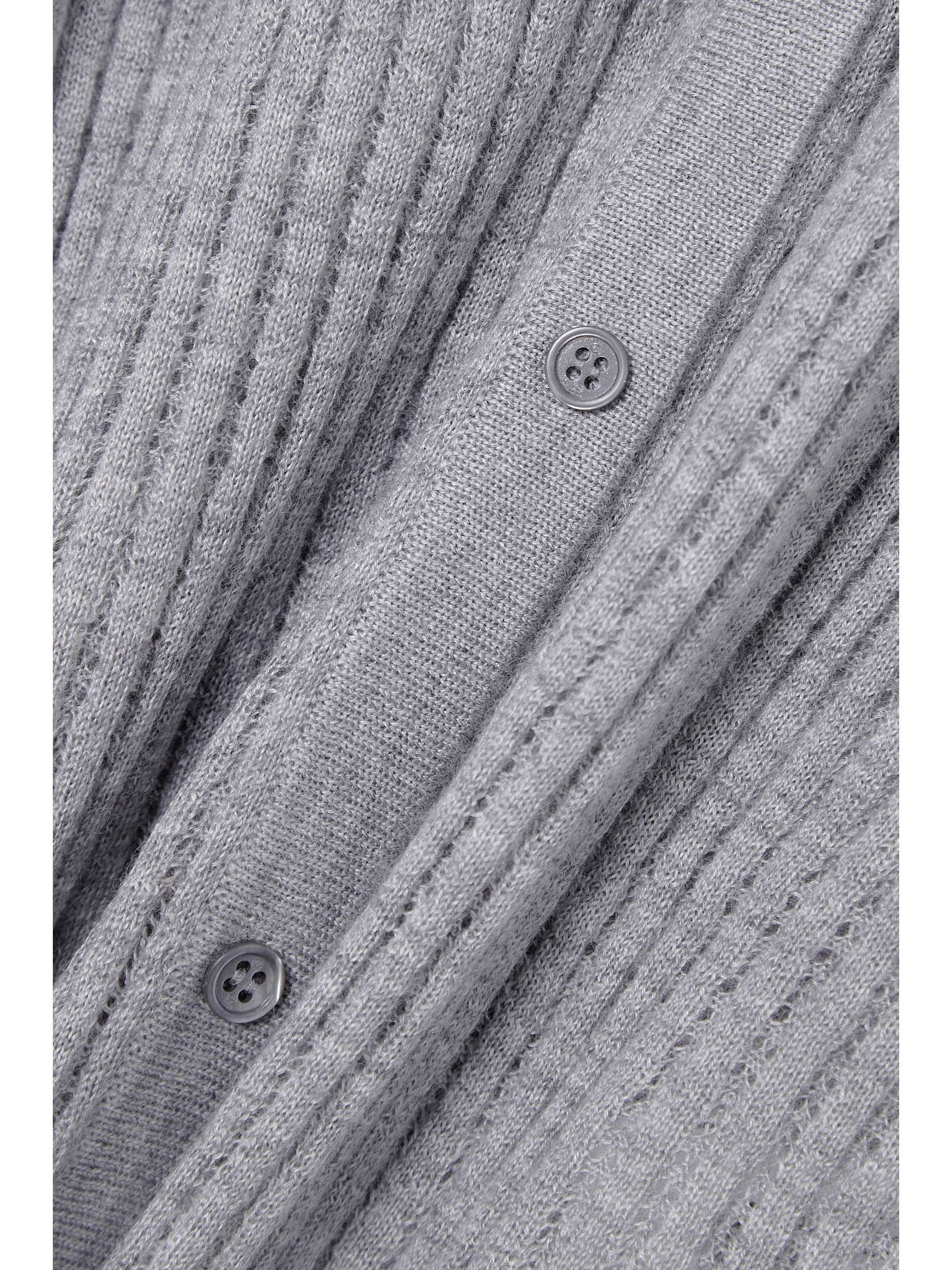 Emma pointelle-knit cashmere and silk-blend cardigan view