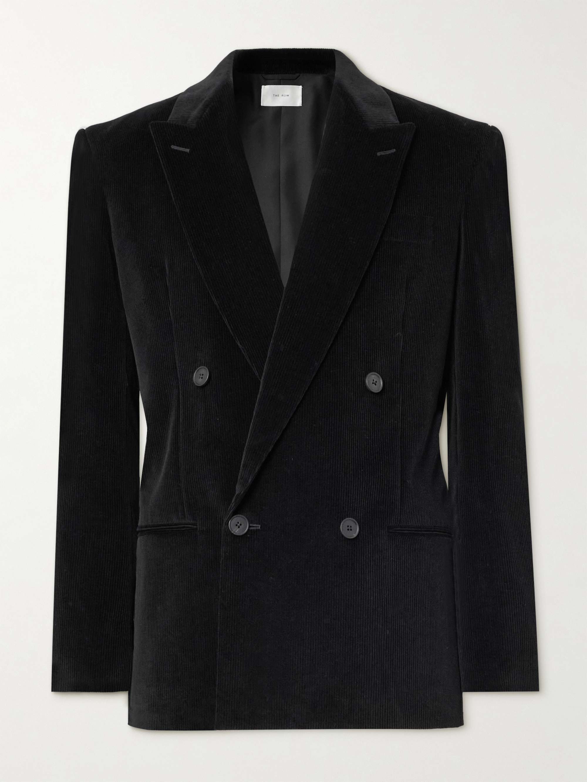 Donnes Double-Breasted Cotton and Cashmere-Blend Corduroy Suit Jacket view
