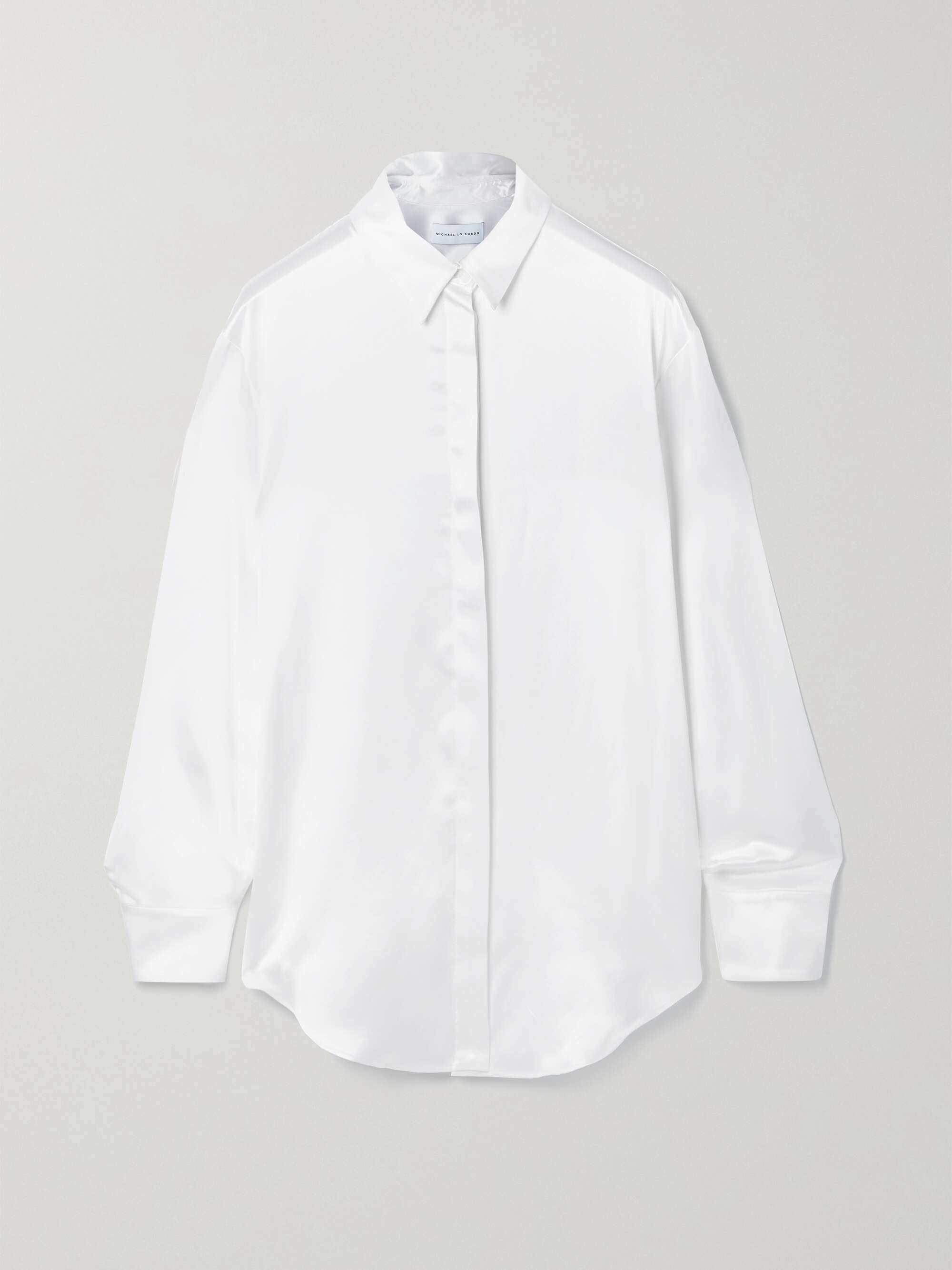 Boy silk-satin shirt view
