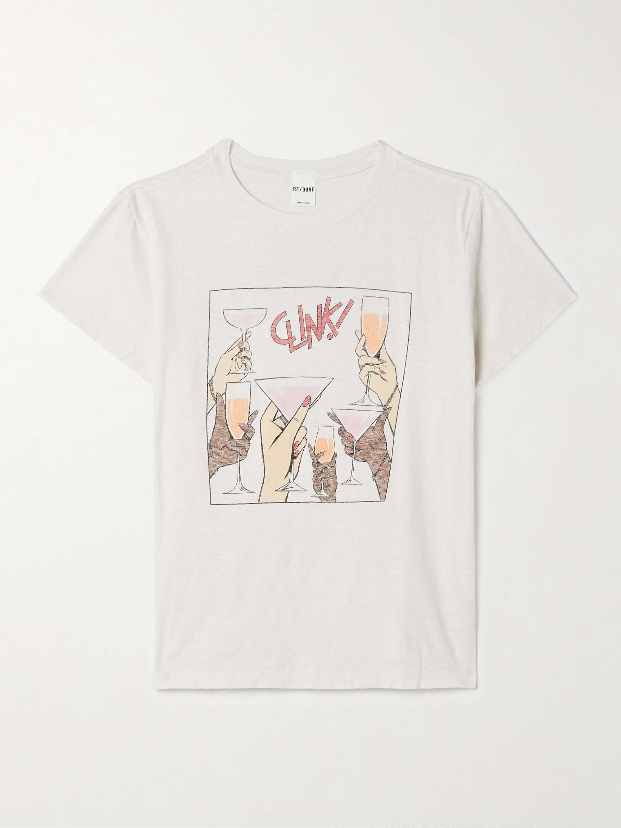Cheers printed cotton-jersey T-shirt view