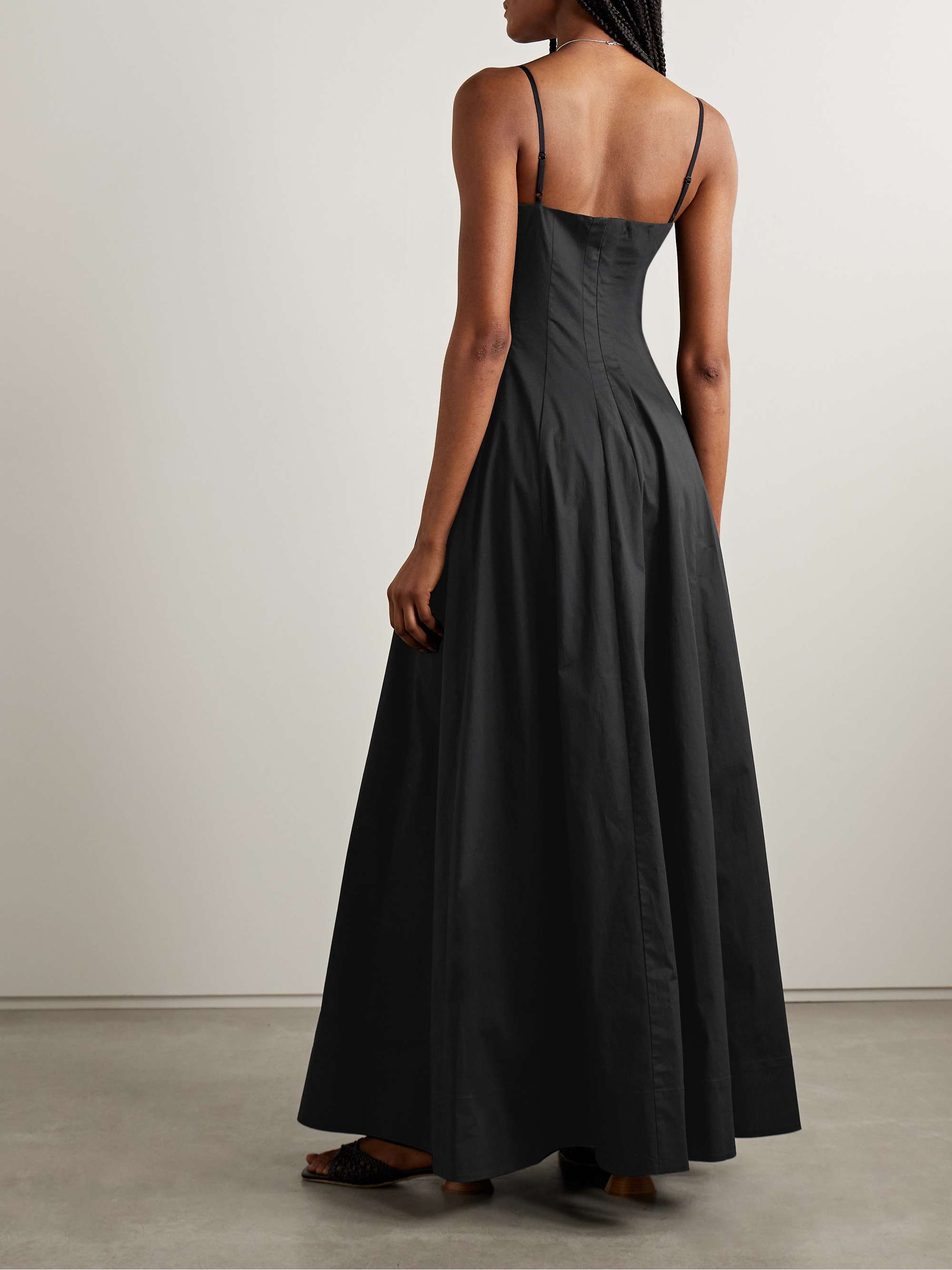Wylie cotton-blend poplin maxi dress view
