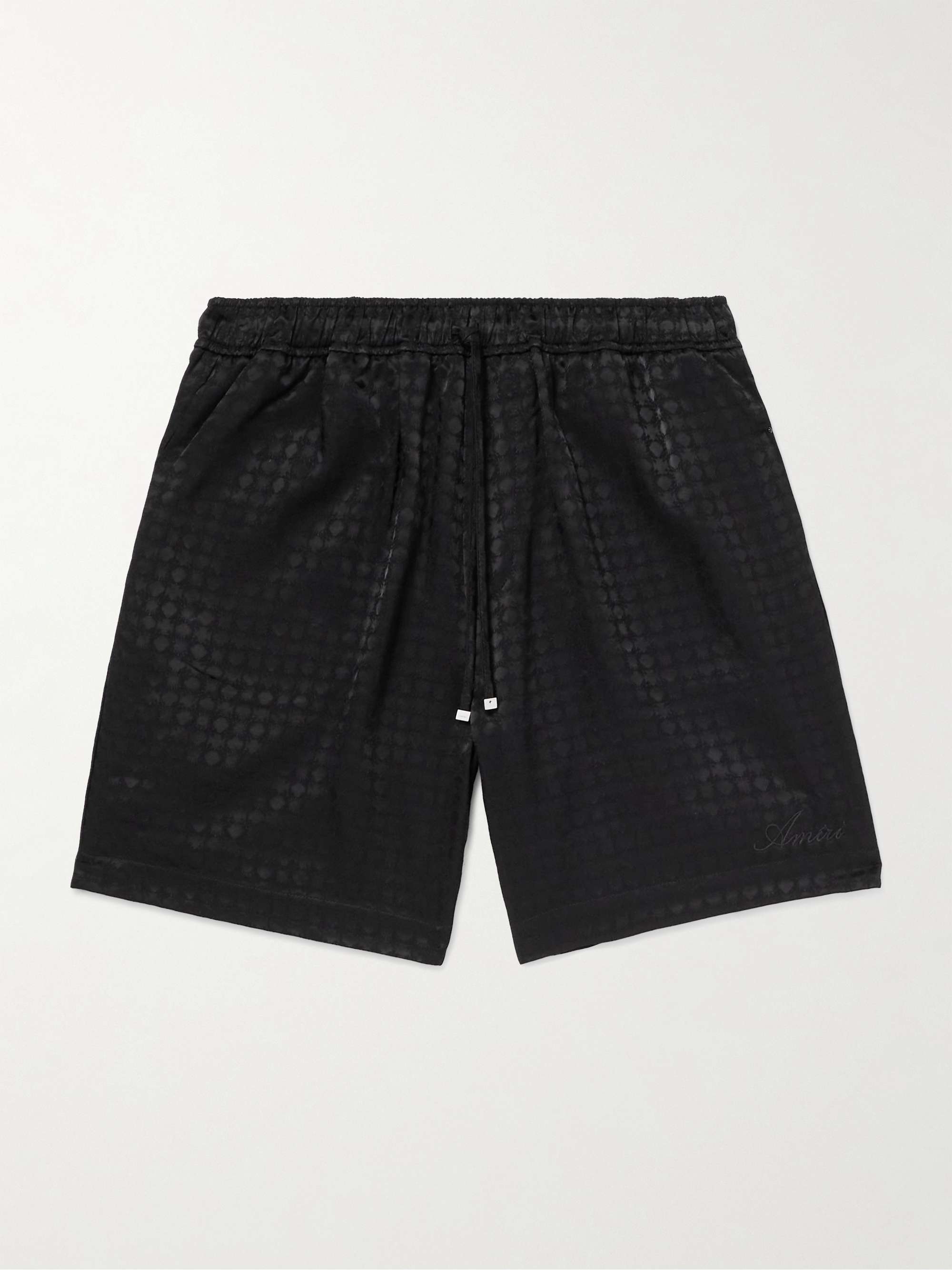 Straight-Leg Jacquard Drawstring Shorts view