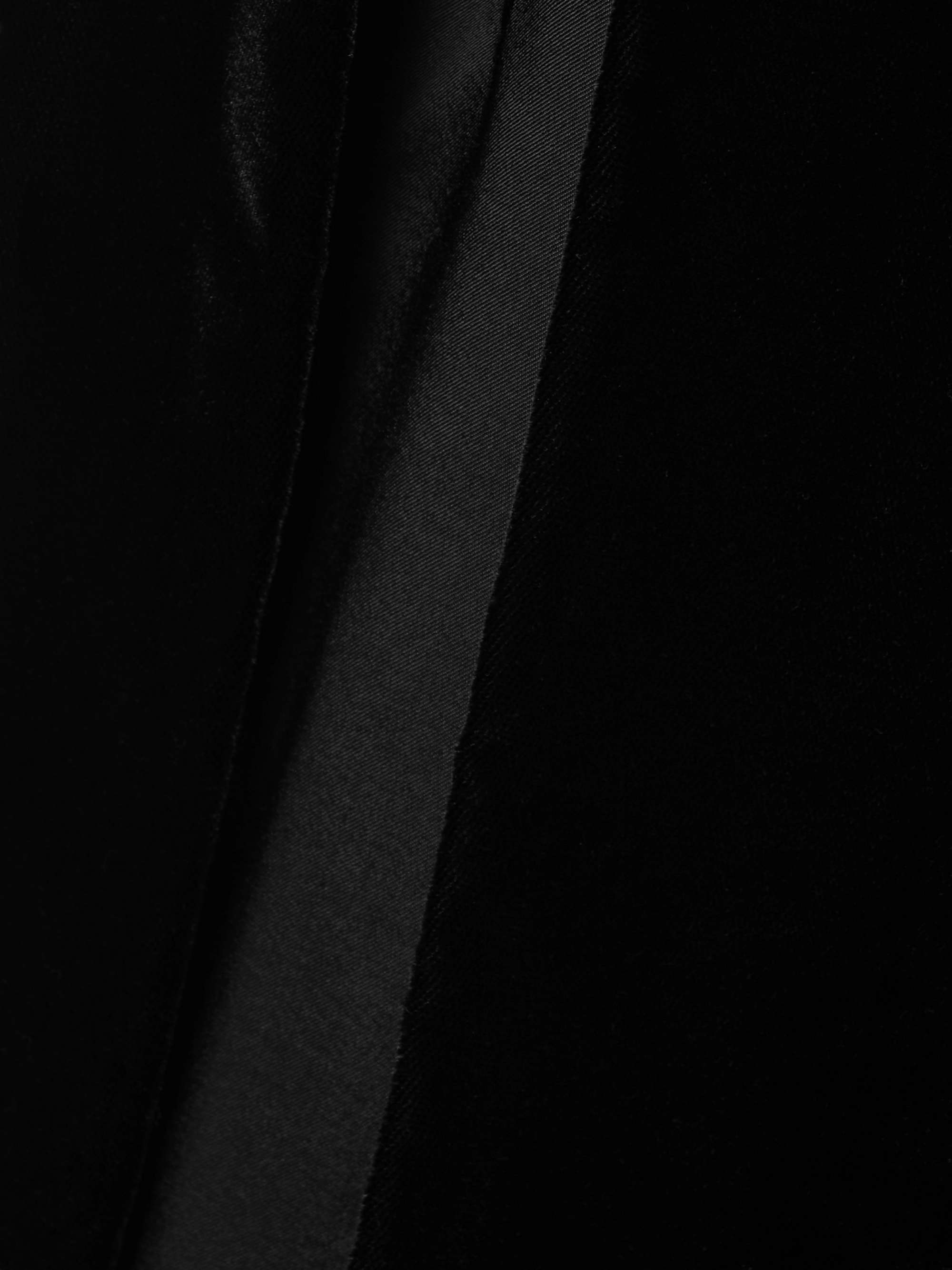 One-shoulder cutout velvet gown view