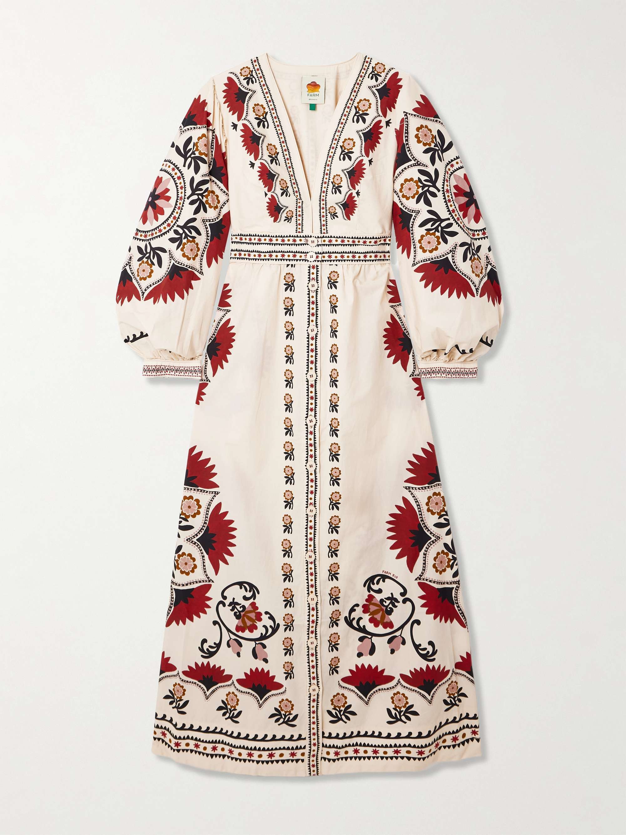 Cashew Mandala floral-print cotton-poplin maxi dress view