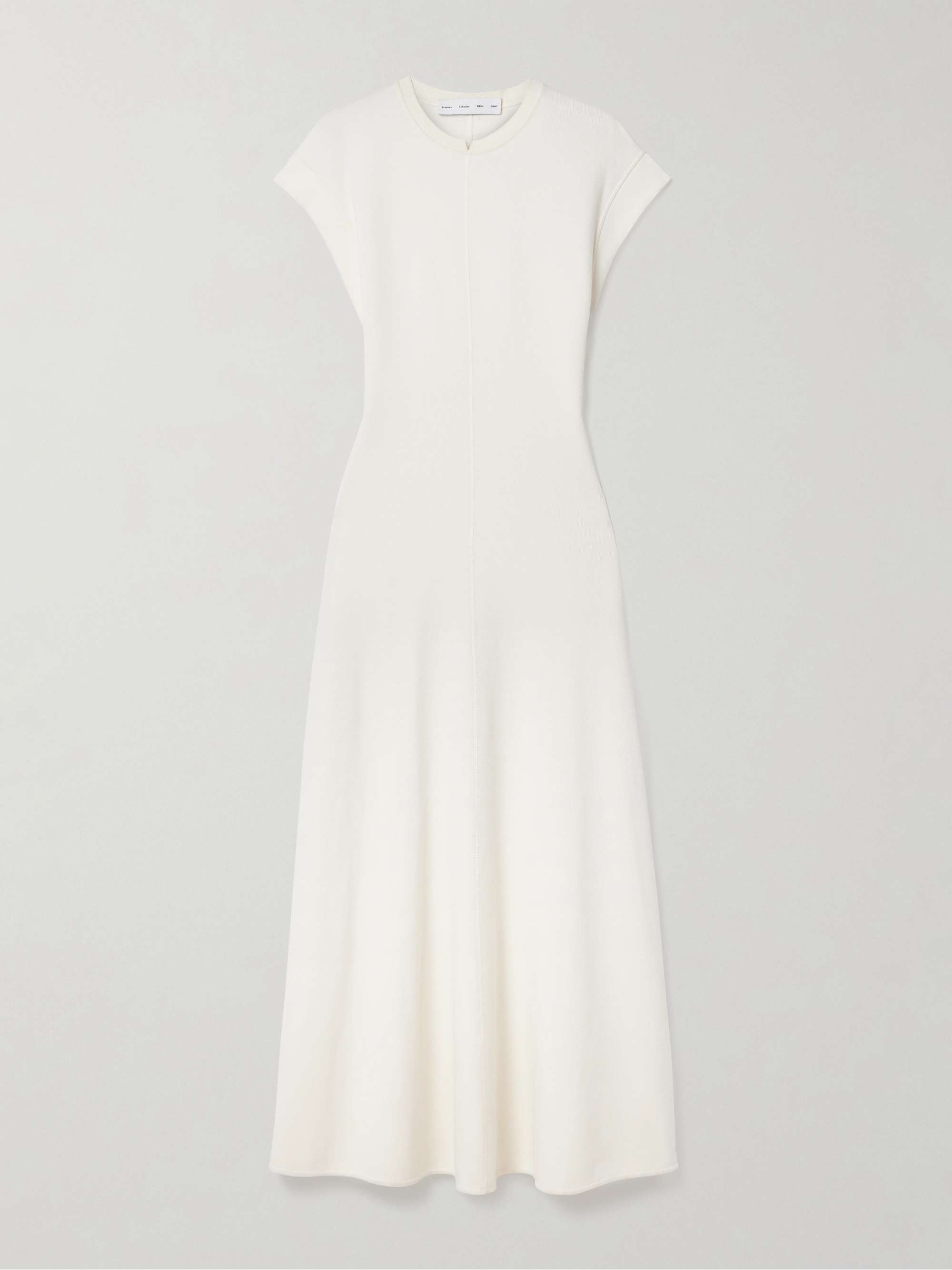 Melanie ribbed cotton-blend maxi dress view