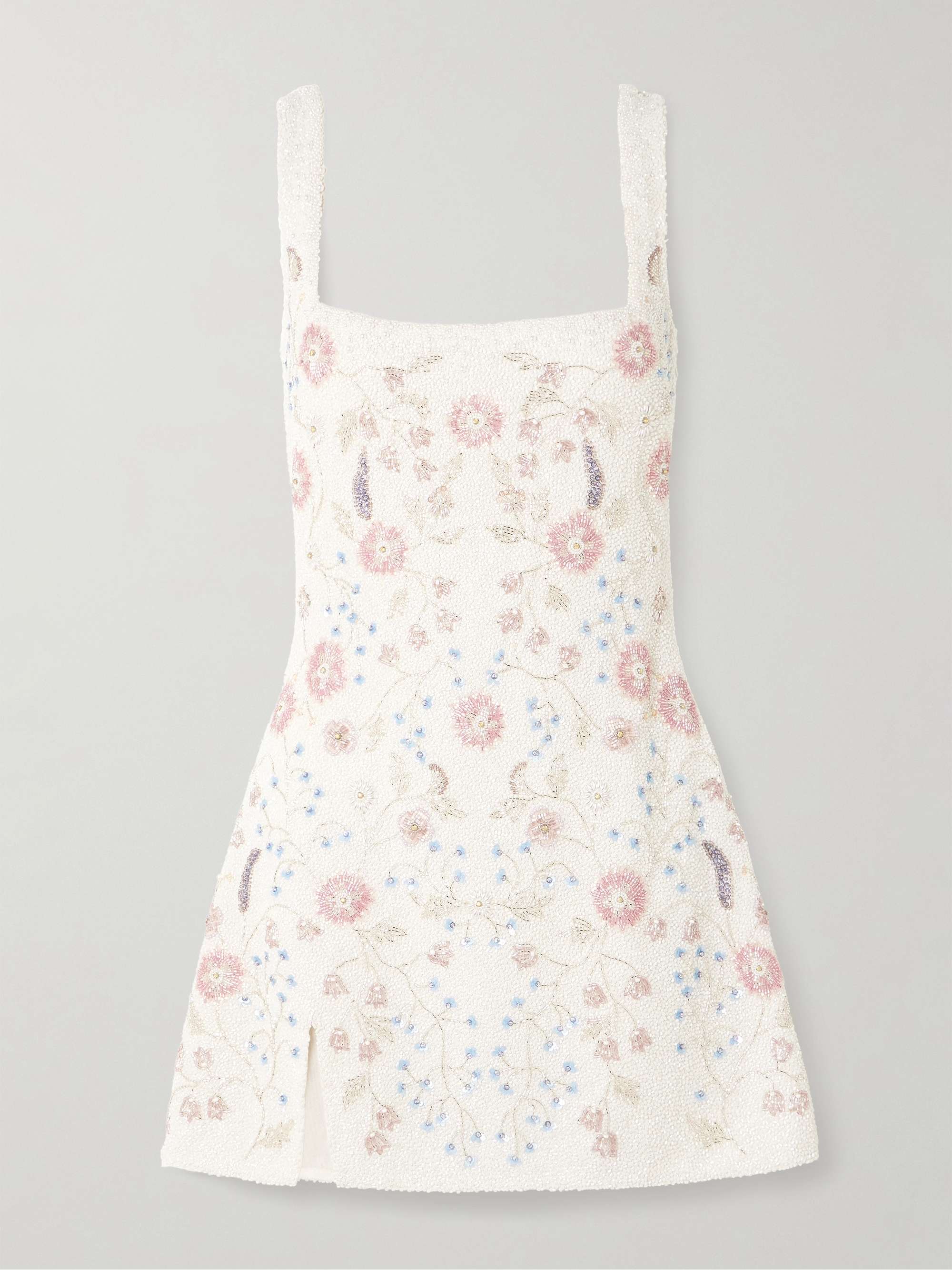 Meadow embellished beaded stretch-tulle mini dress view
