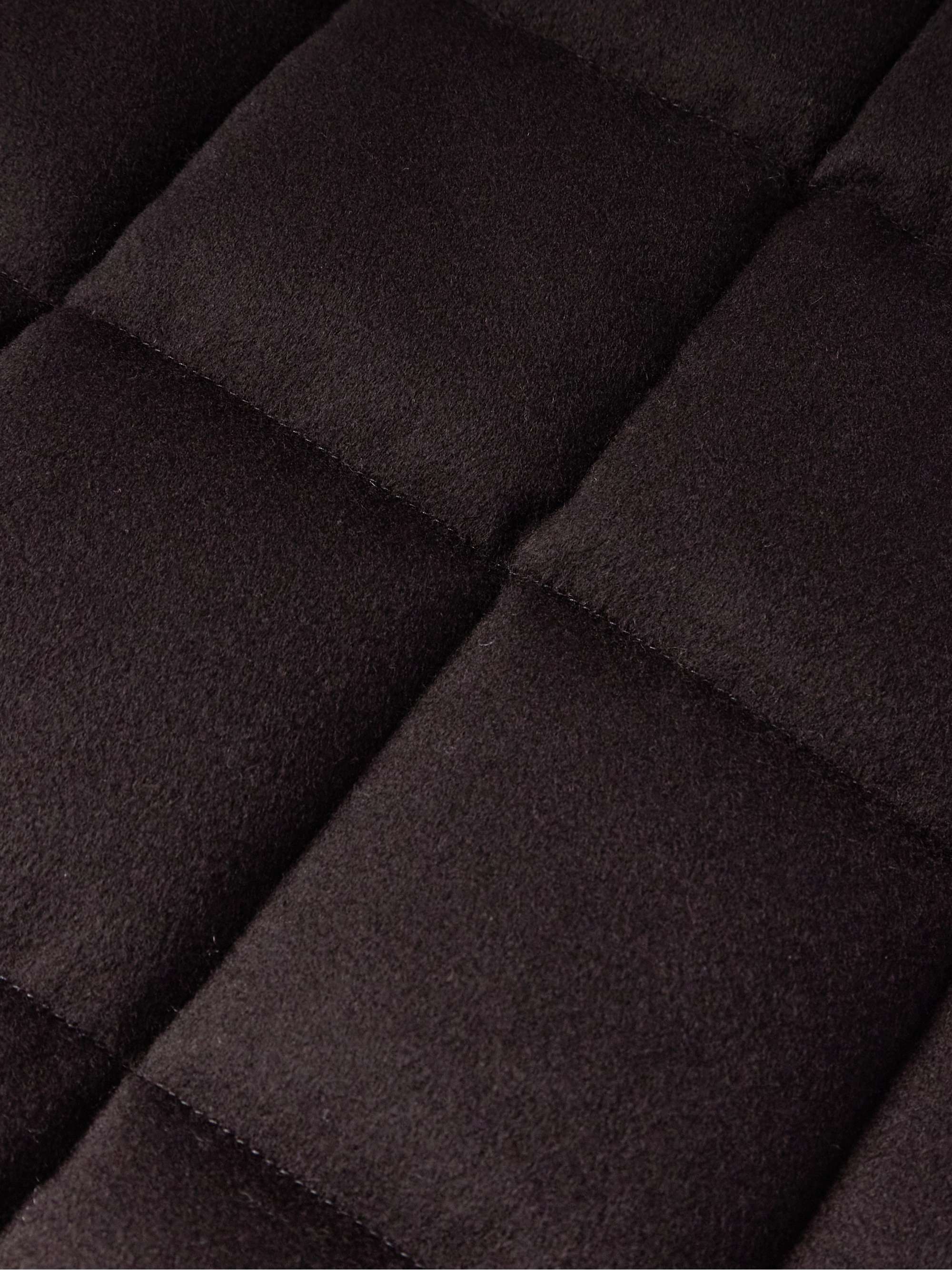 Tuul Suede-Trimmed Quilted Cashmere Down Jacket view
