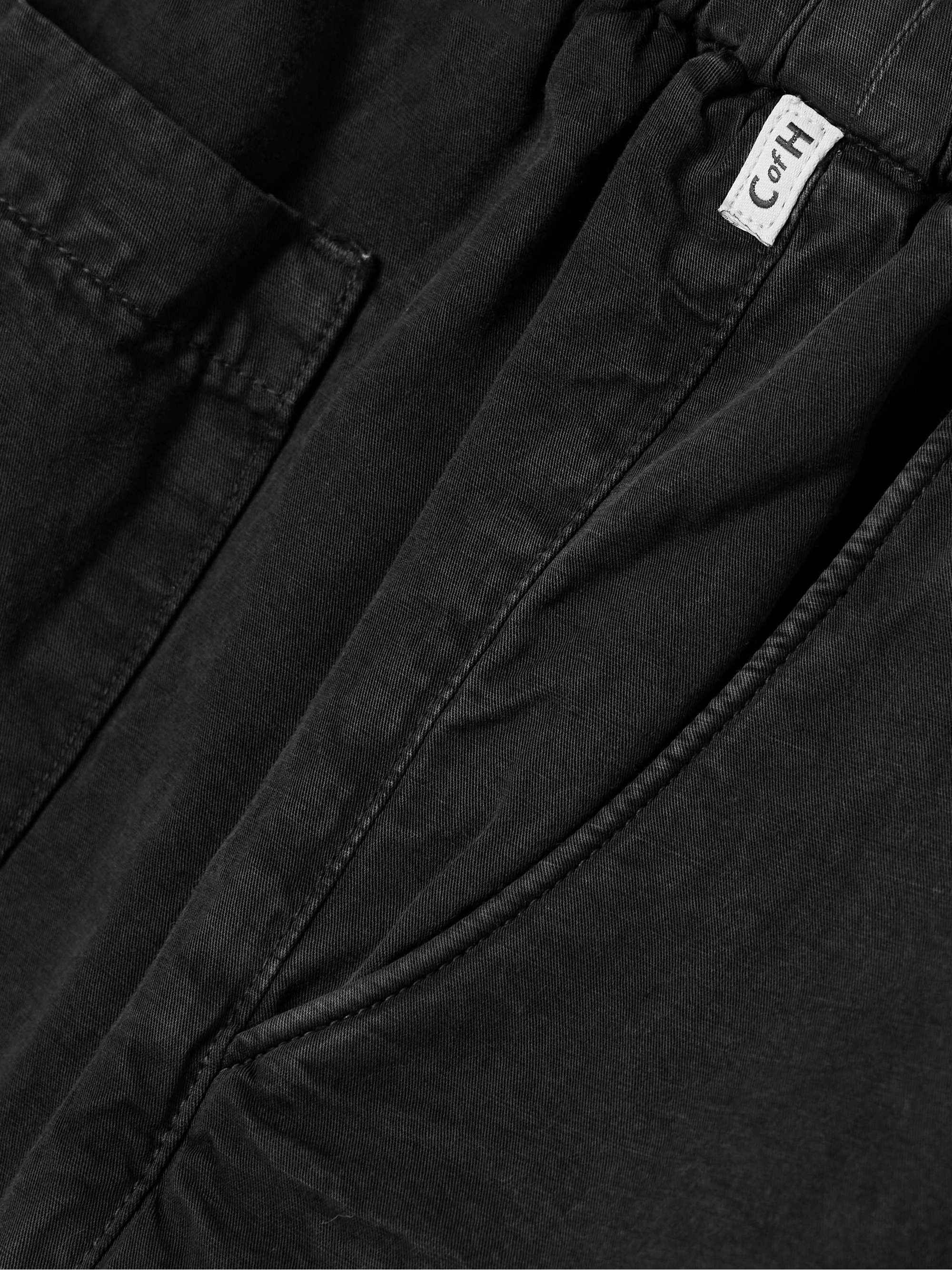 Aurora cotton and linen-blend wide-leg pants view