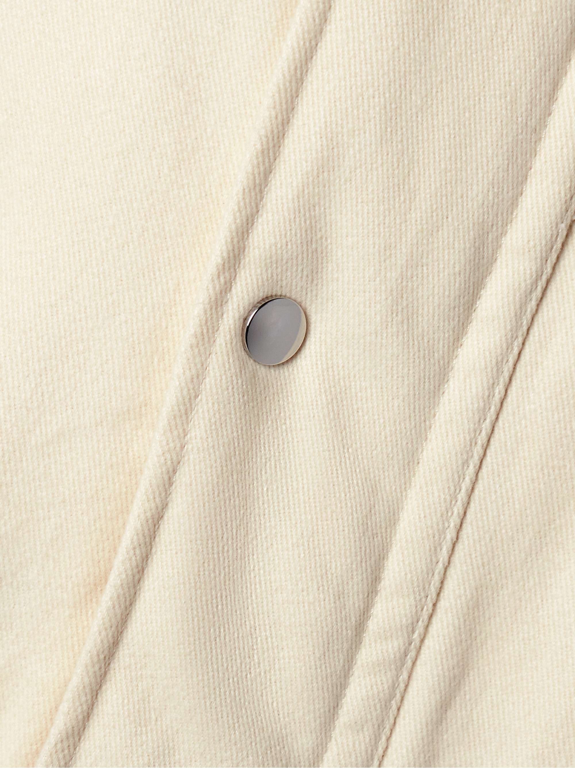 + Wales Bonner Coach hooded embroidered brushed recycled-twill coat view