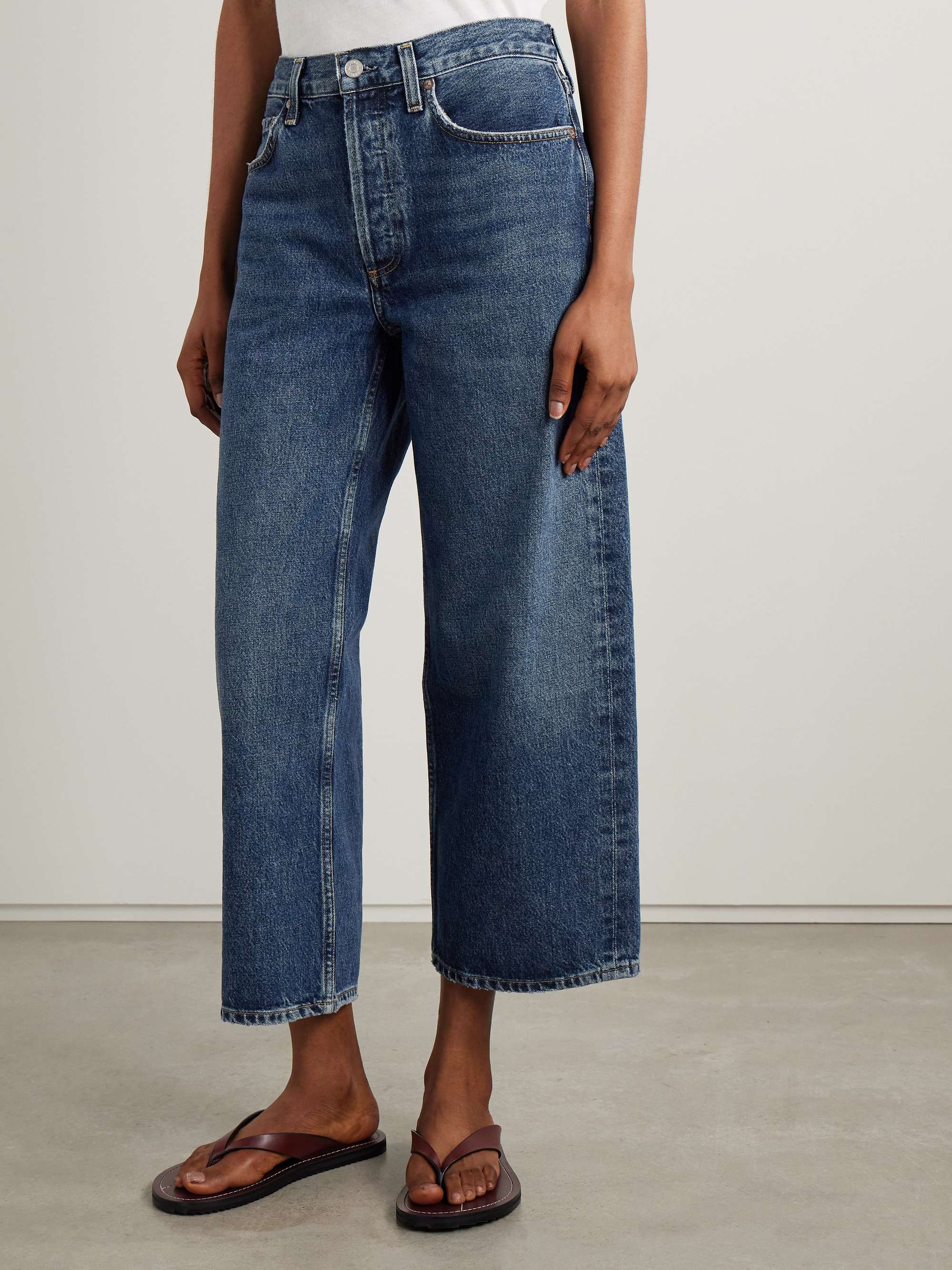 Arc cropped high-rise wide-leg jeans view