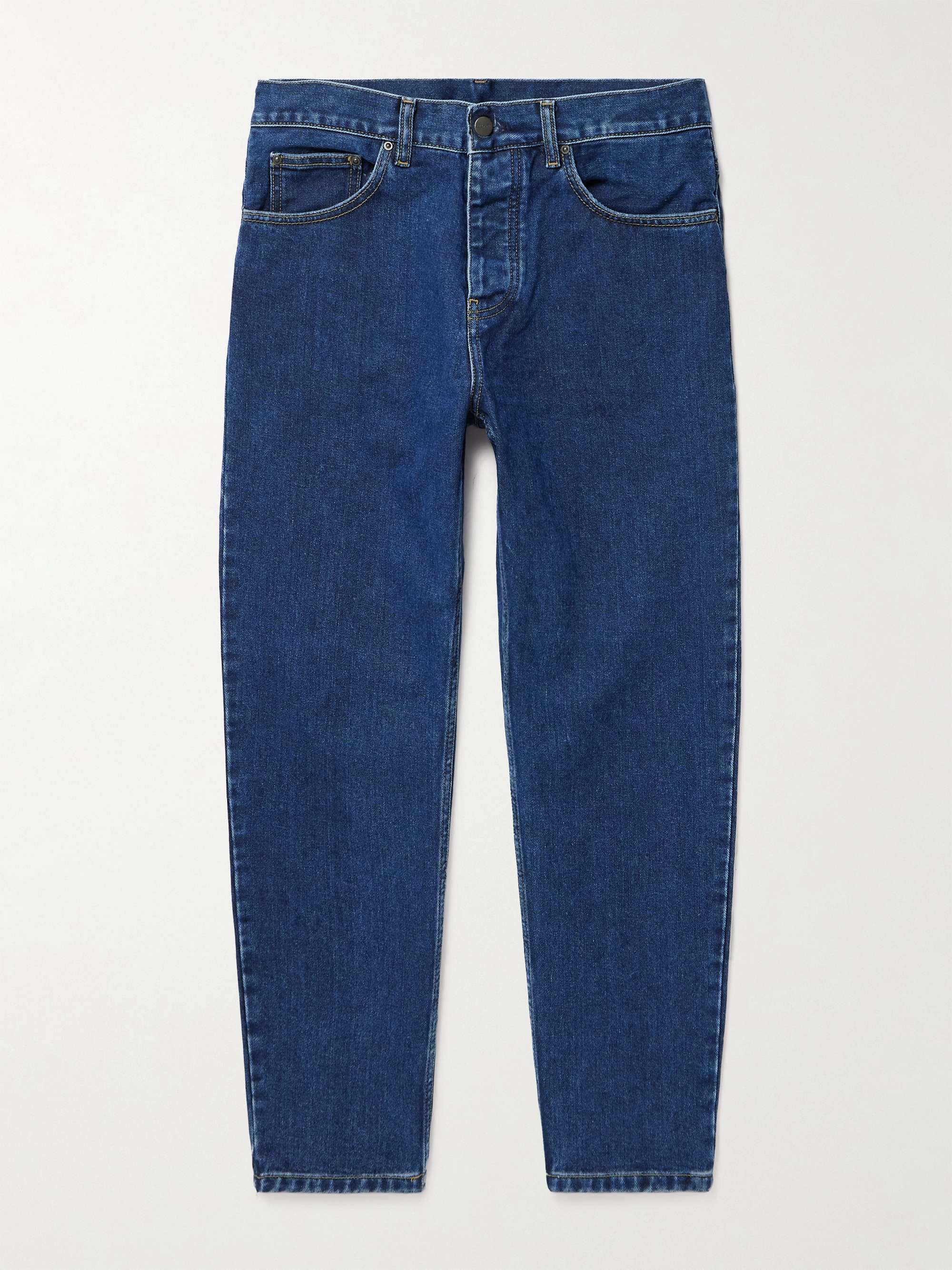 Newel Tapered Logo-Appliquéd Jeans view