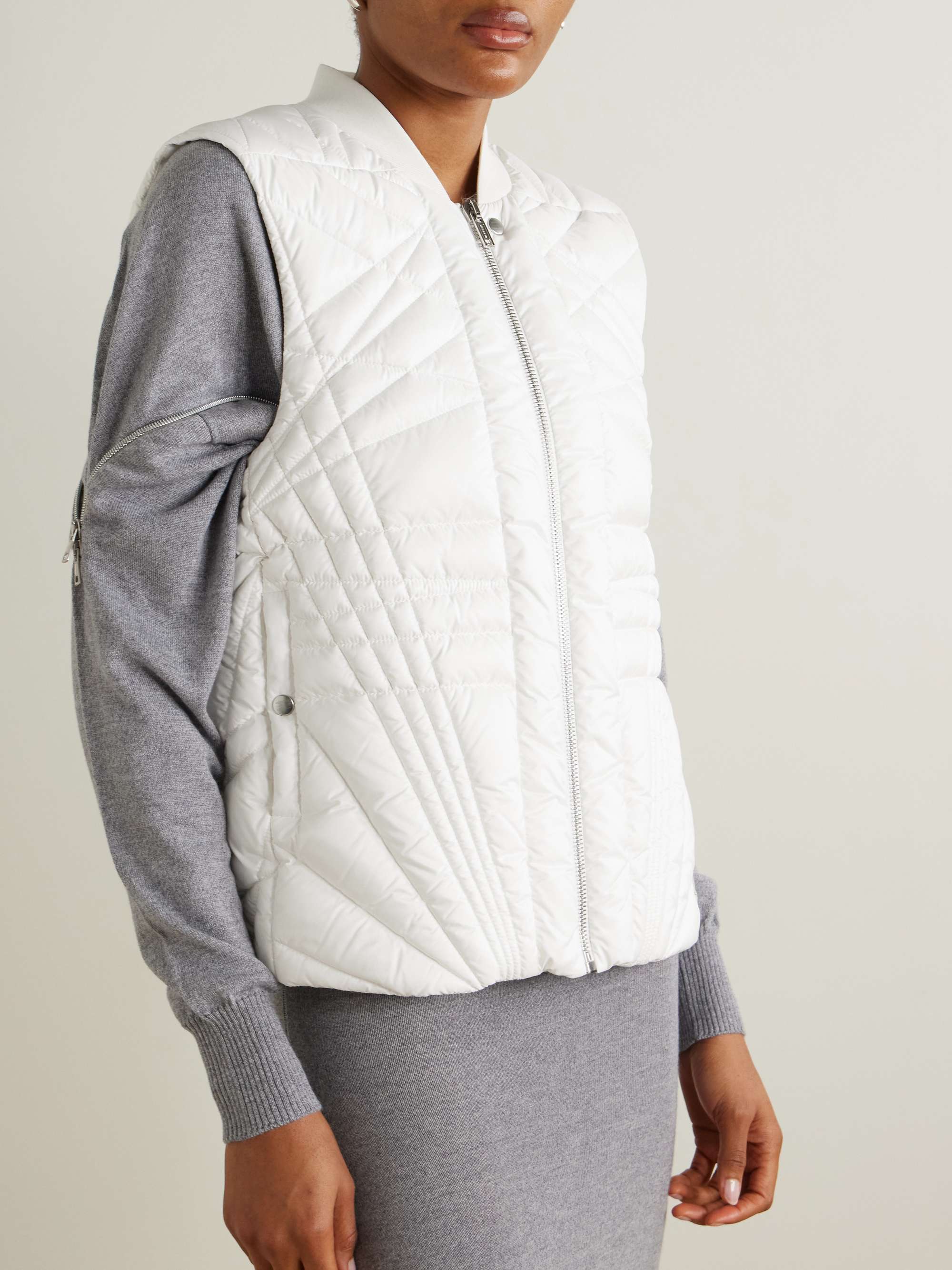 + Moncler Megapenta appliquéd webbing quilted shell down vest view