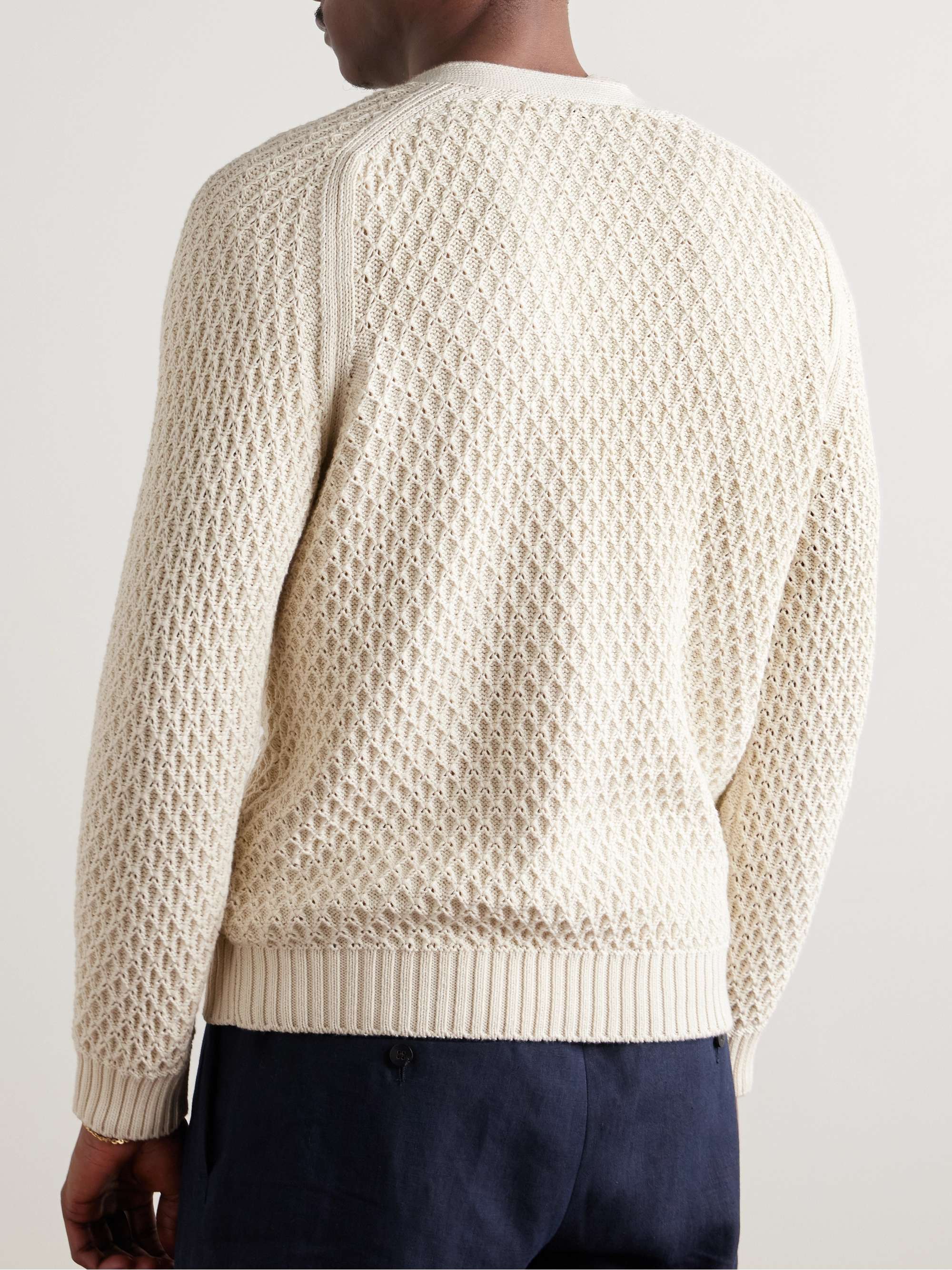 Textured Cotton Cardigan view