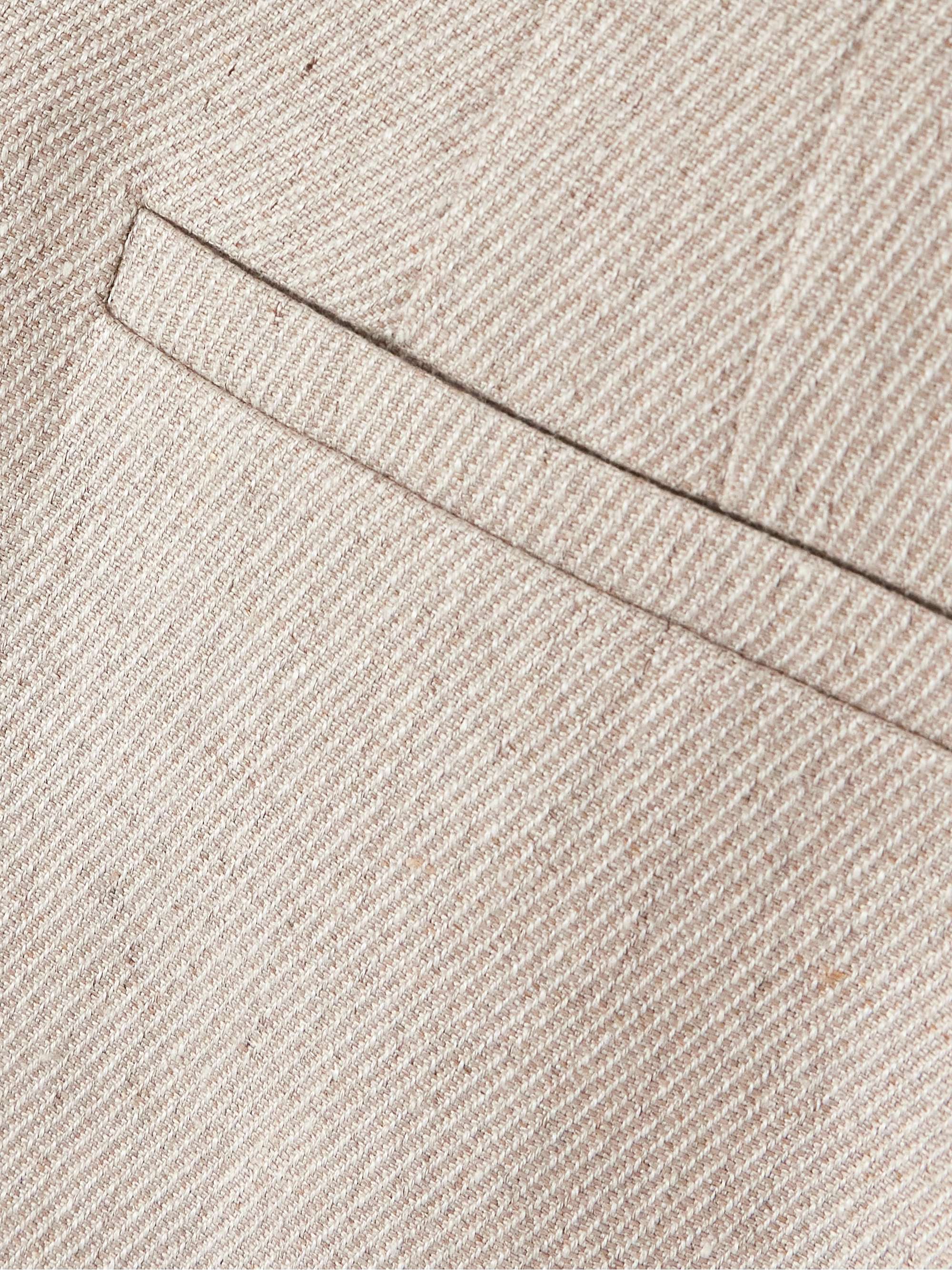 Linen-twill mini skirt view