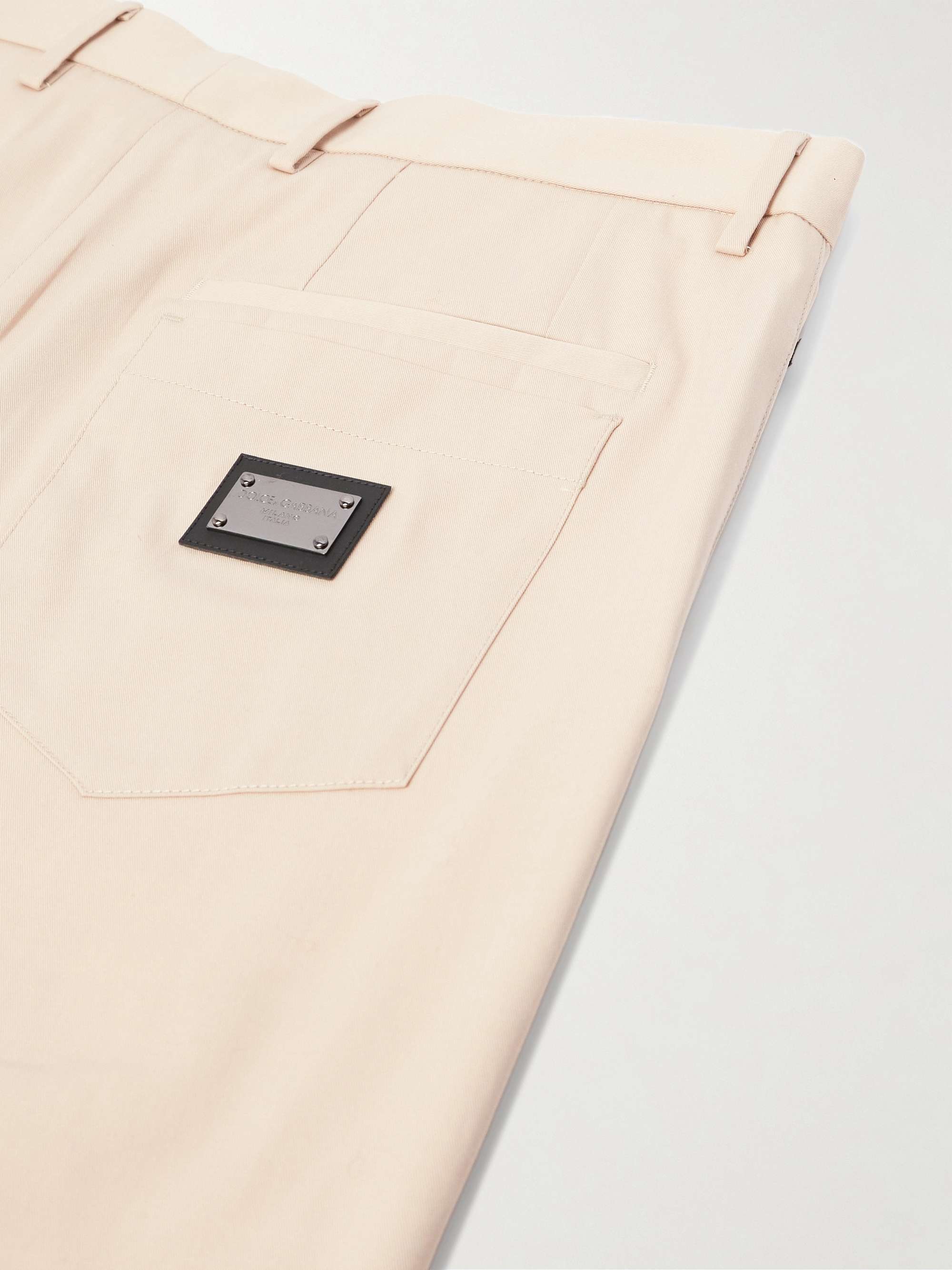 Straight-Leg Stretch-Cotton Twill Bermuda Shorts view
