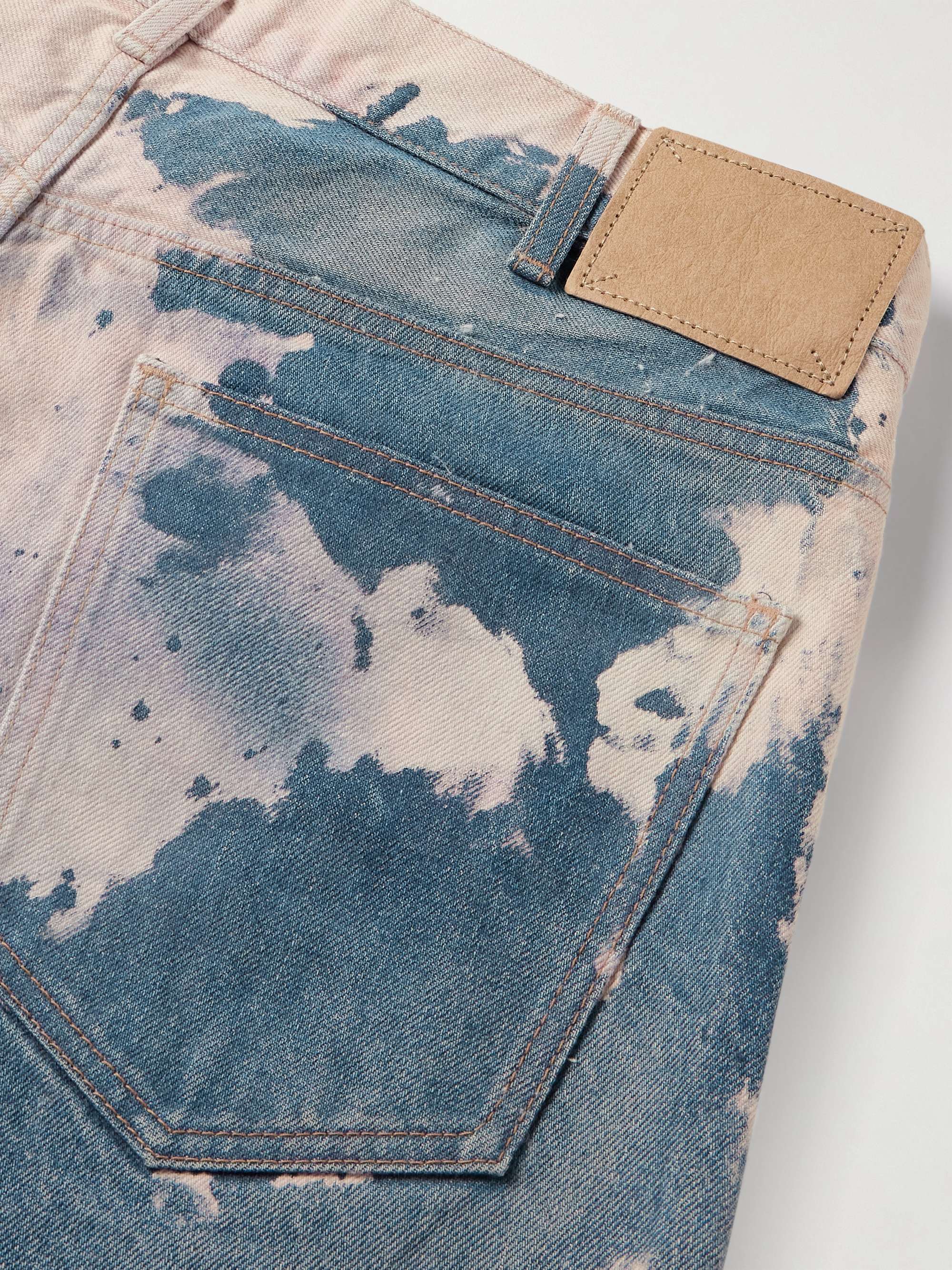 Wesley Straight-Leg Bleached Jeans view