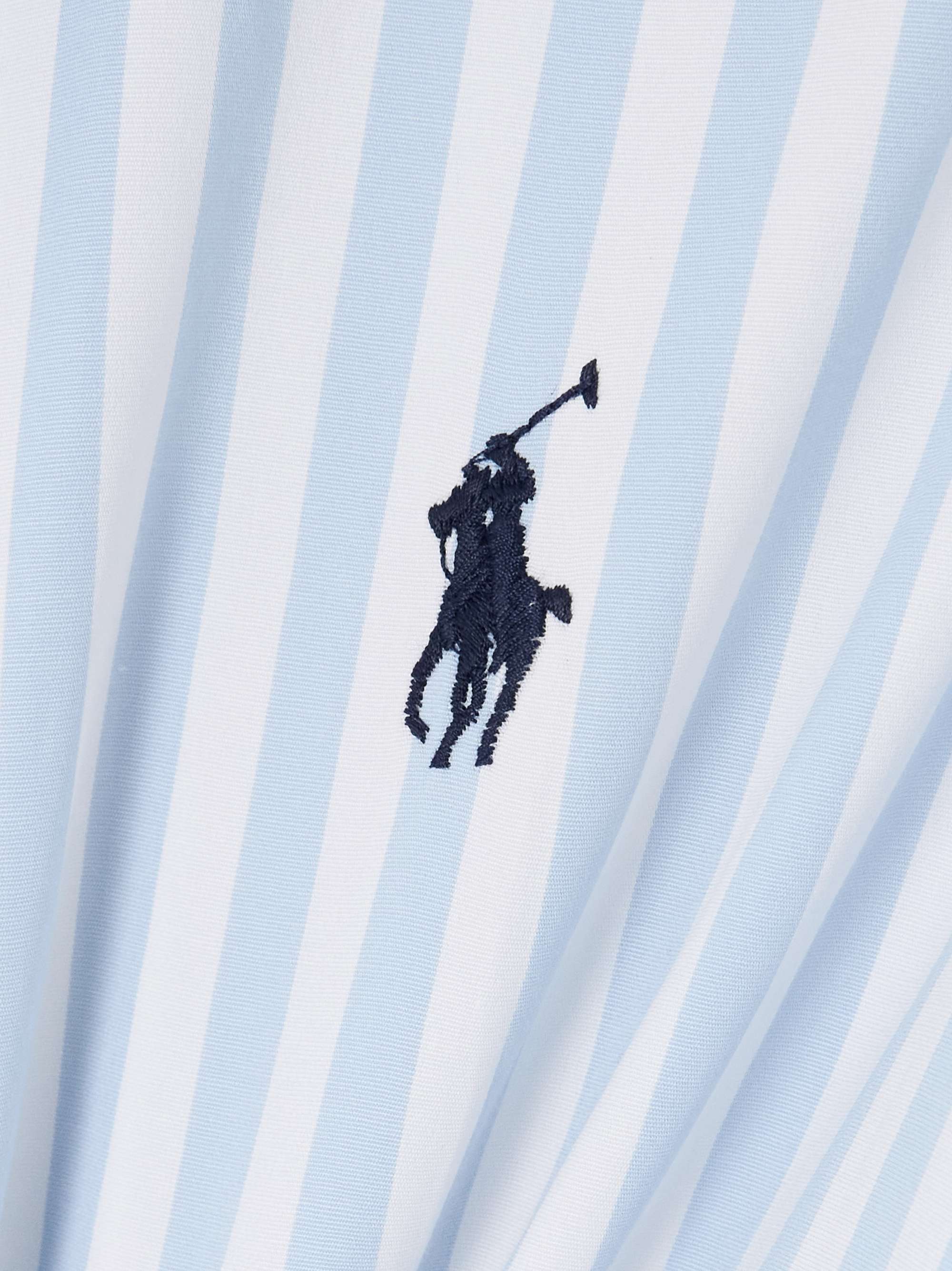 + Wimbledon belted striped cotton-poplin mini dress view