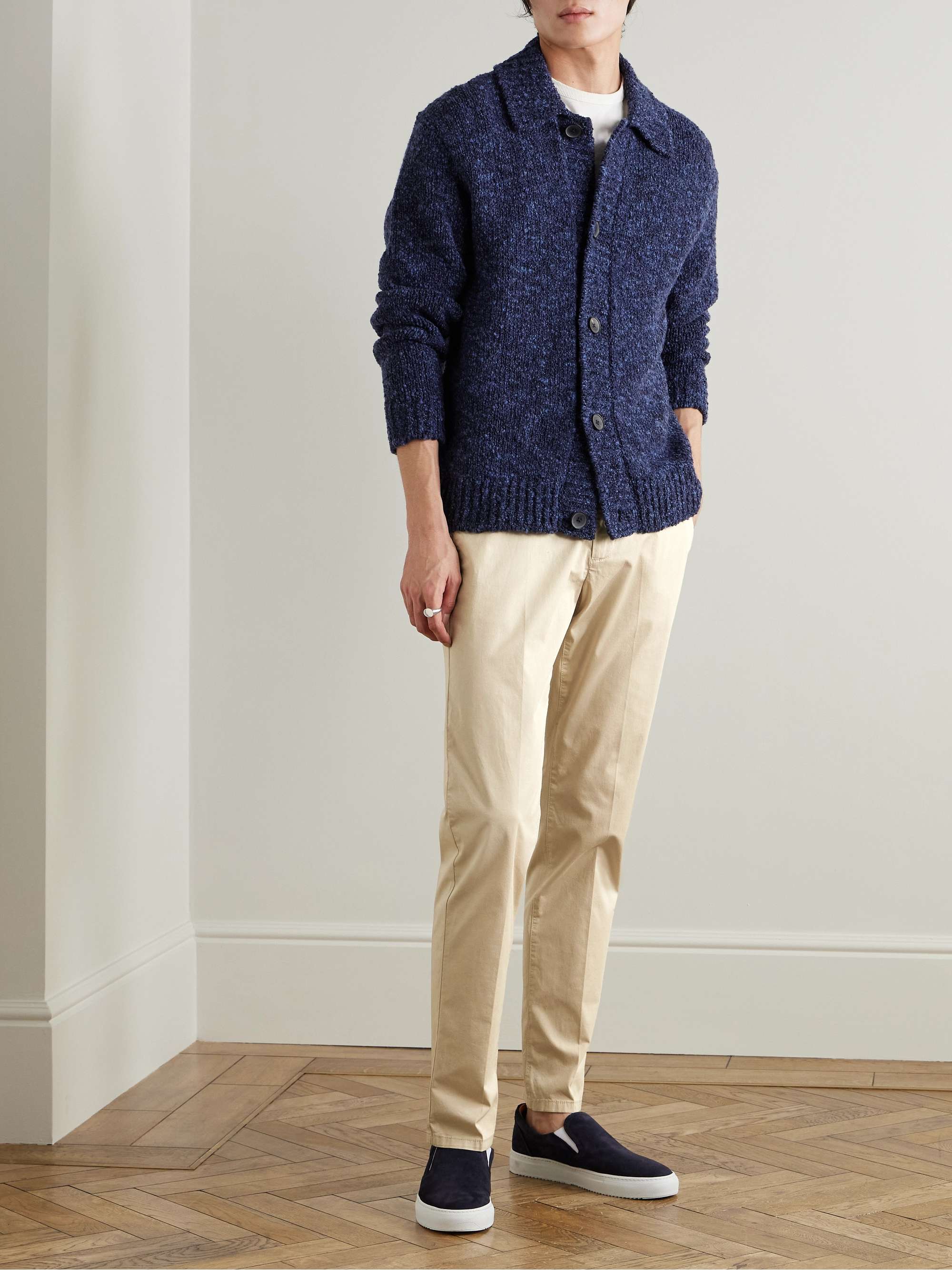 Dumbo Straight-Leg Cotton-Blend Gabardine Trousers view