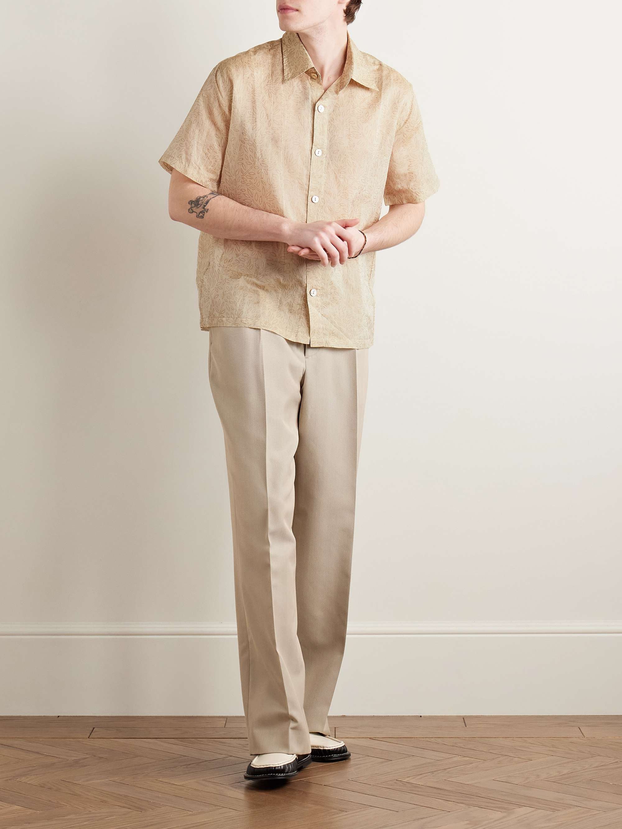 Printed Silk-Gauze Shirt view