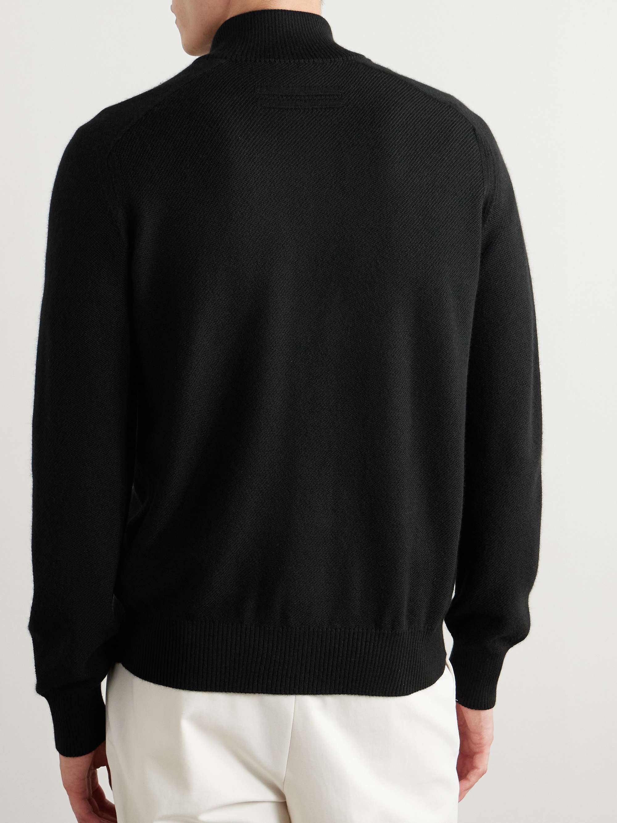 Logo-Embroidered Cashmere and Silk-Blend Cardigan view