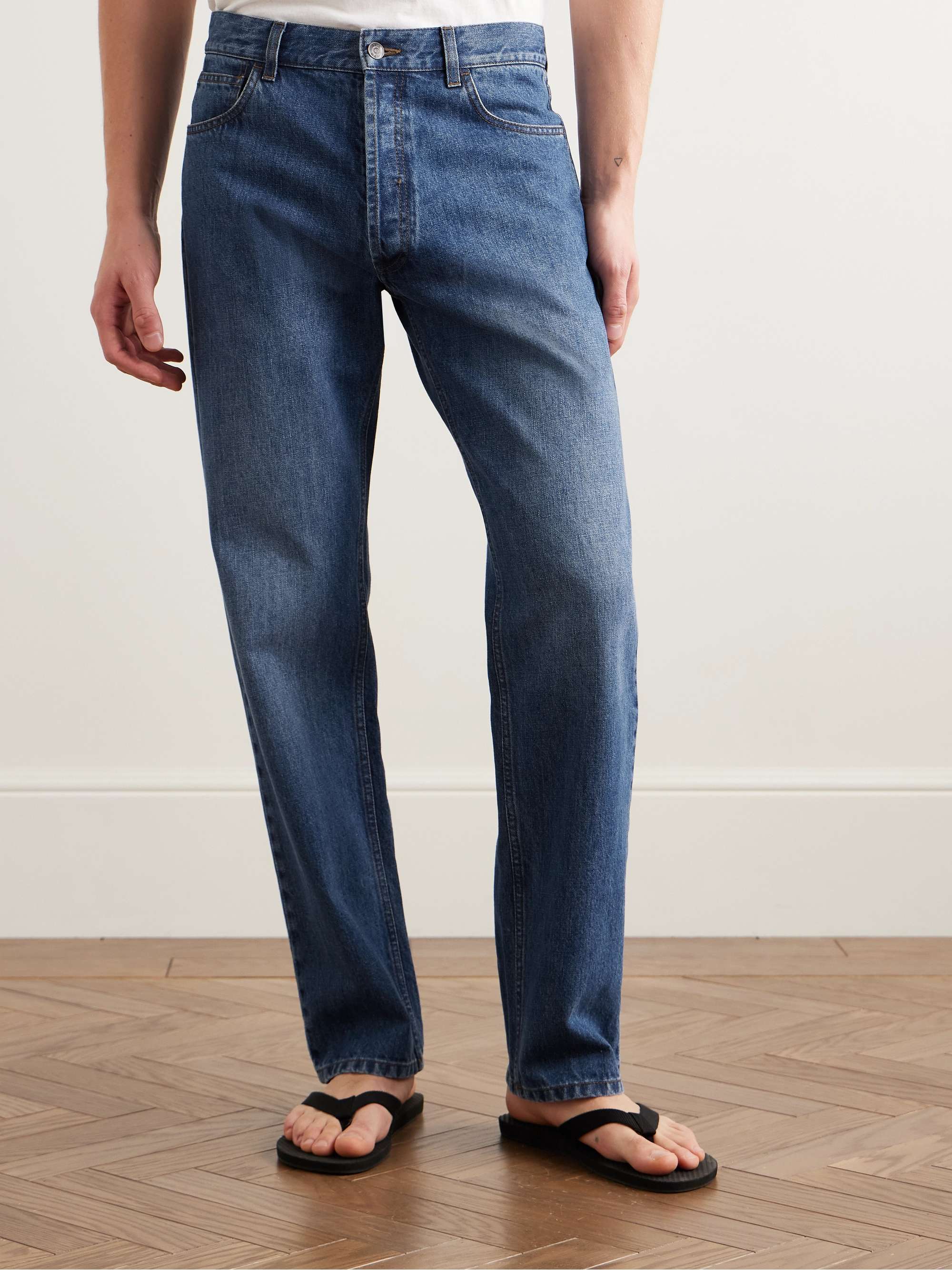 Burt Slim-Fit Straight-Leg Jeans view