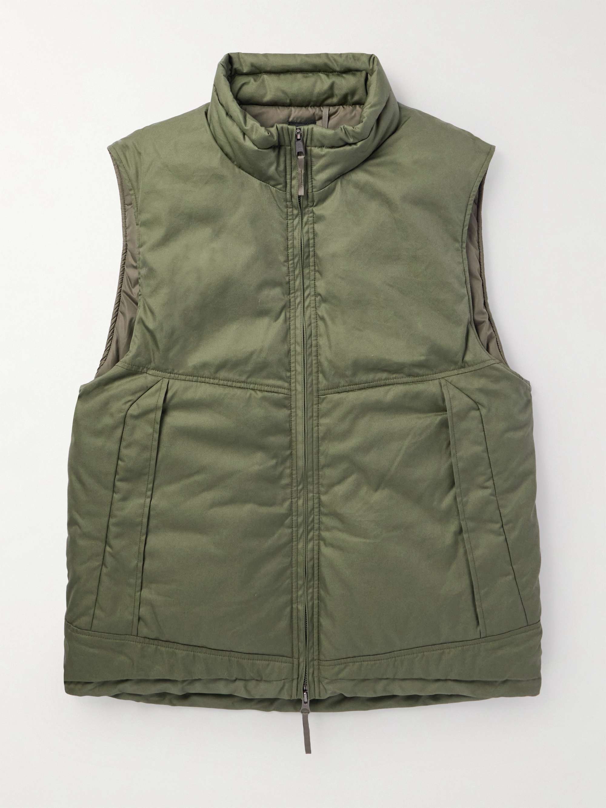 Padded Cotton-Blend Gilet view