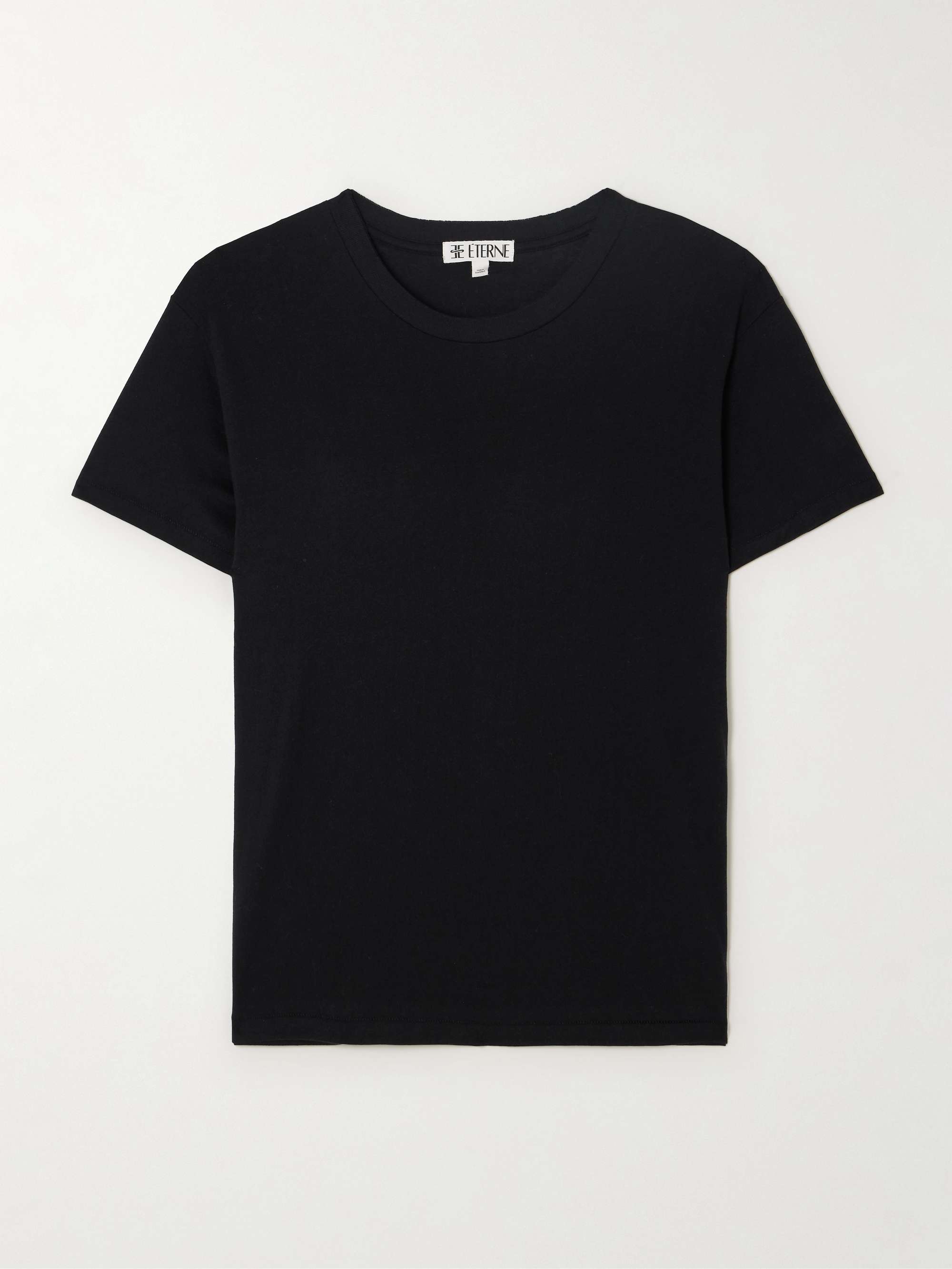 Boyfriend cotton and modal-blend jersey T-shirt view