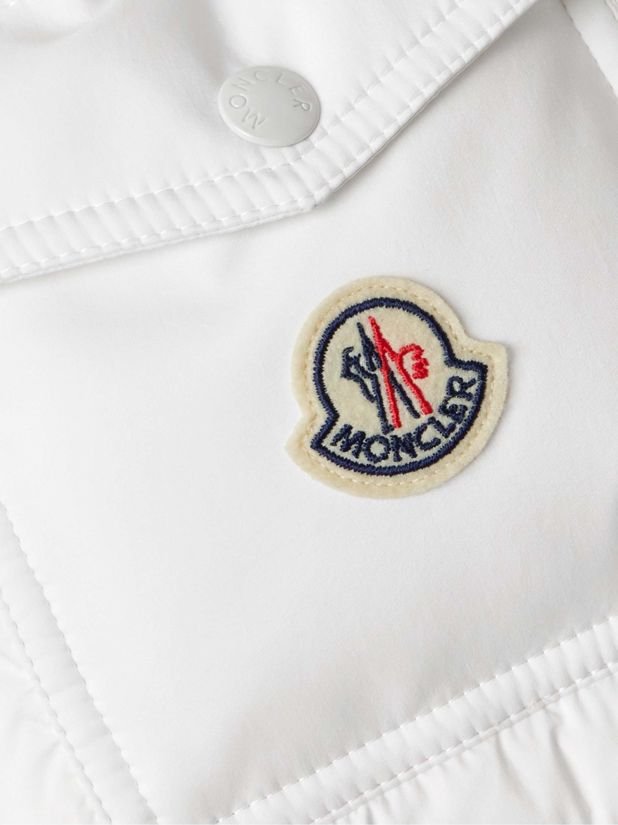 Vezere Logo-Appliquéd Quilted Nylon Hooded Down Jacket view