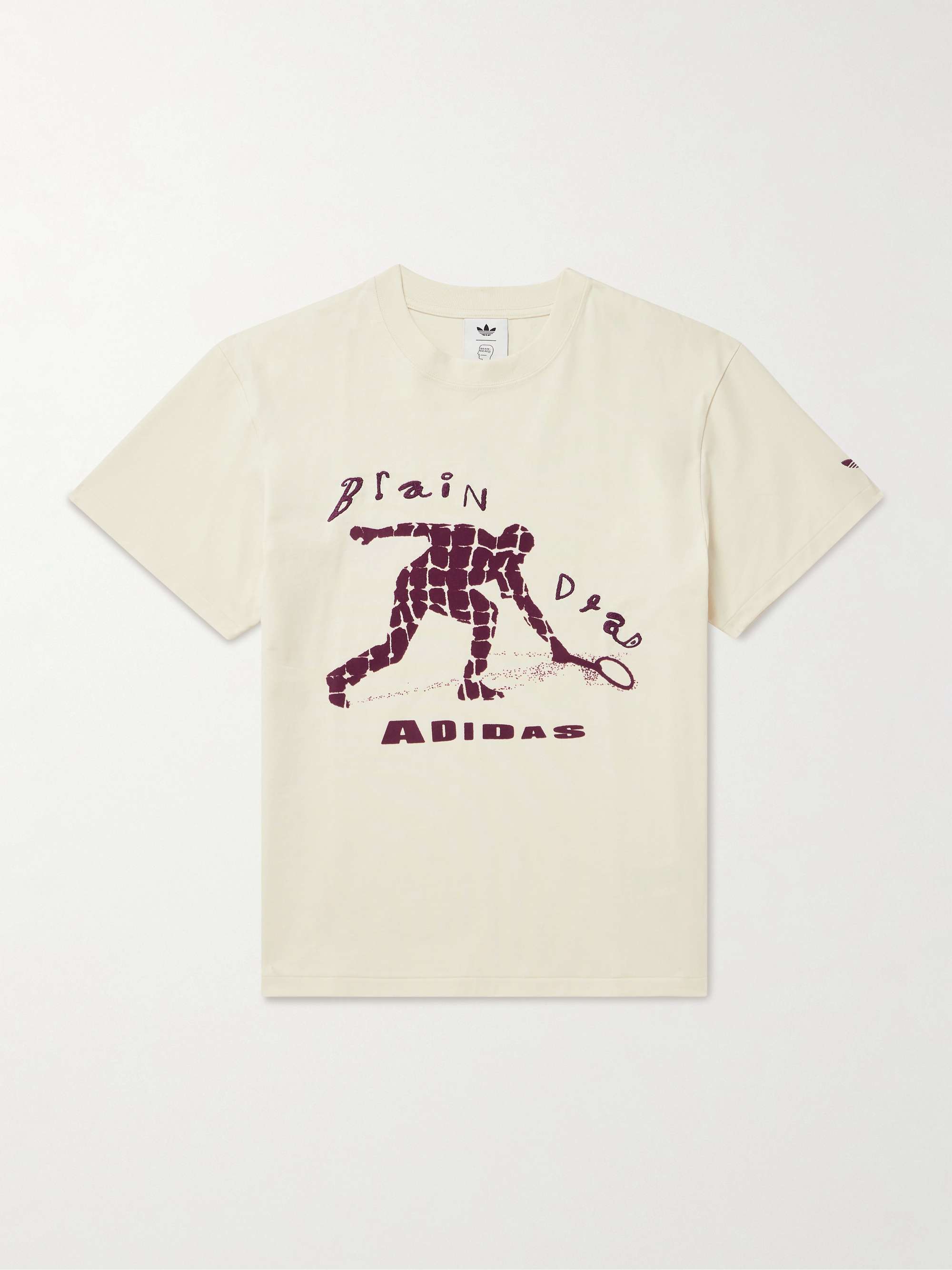 + Brain Dead Logo-Flocked Embroidered Cotton-Jersey T-Shirt view