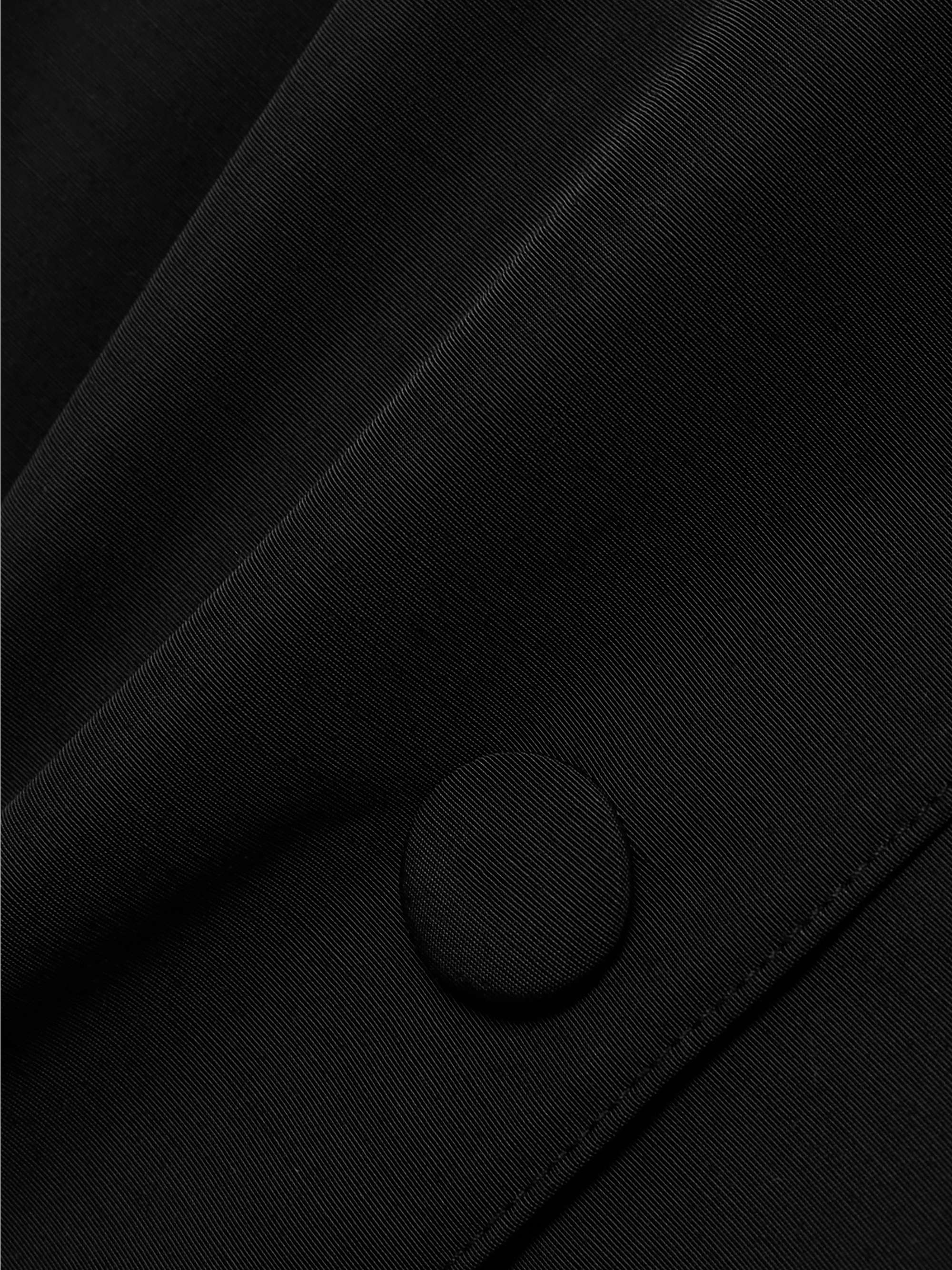 Belted wool-blend shell coat view