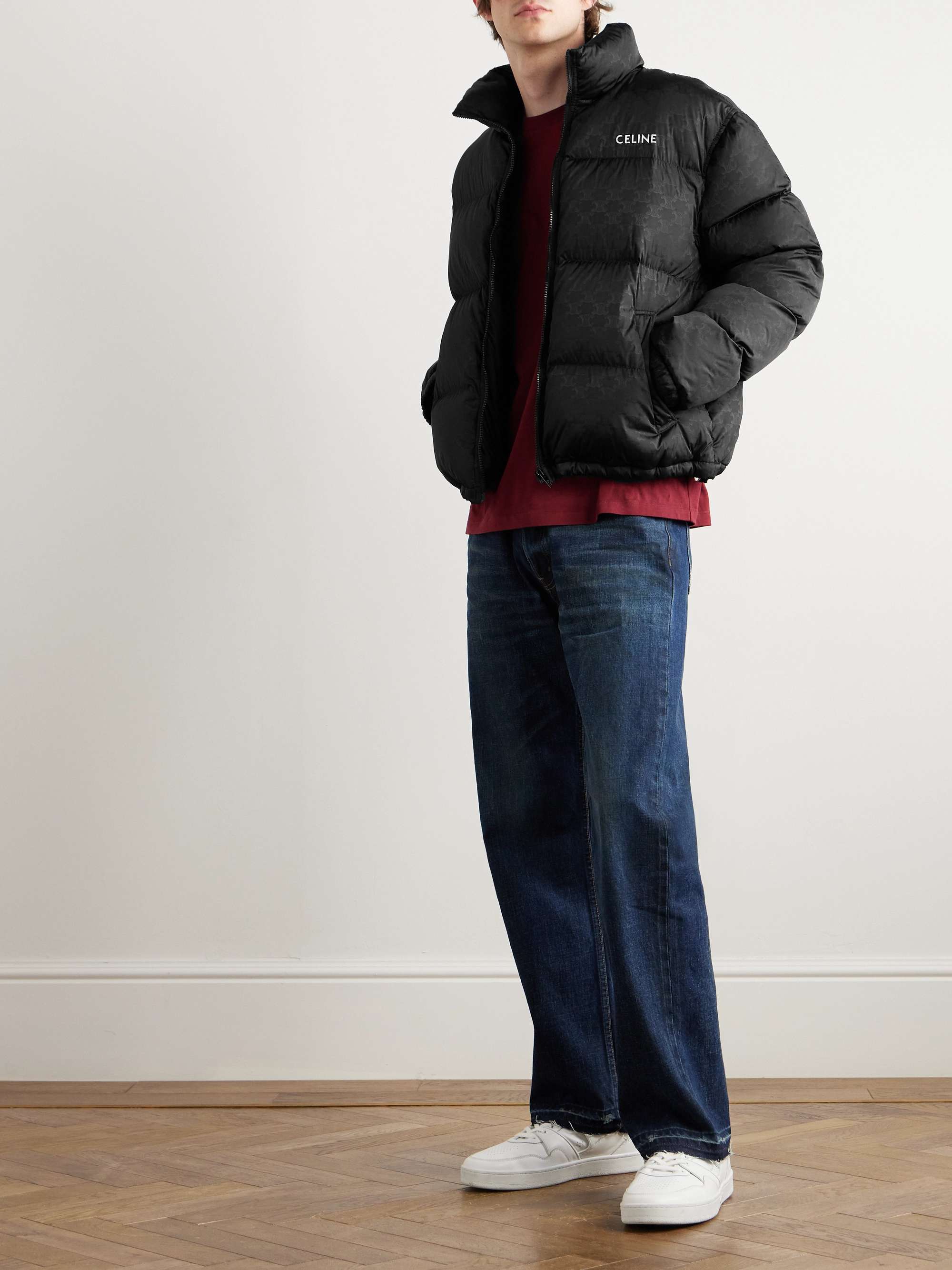 Quilted Logo-Jacquard Nylon Down Jacket view