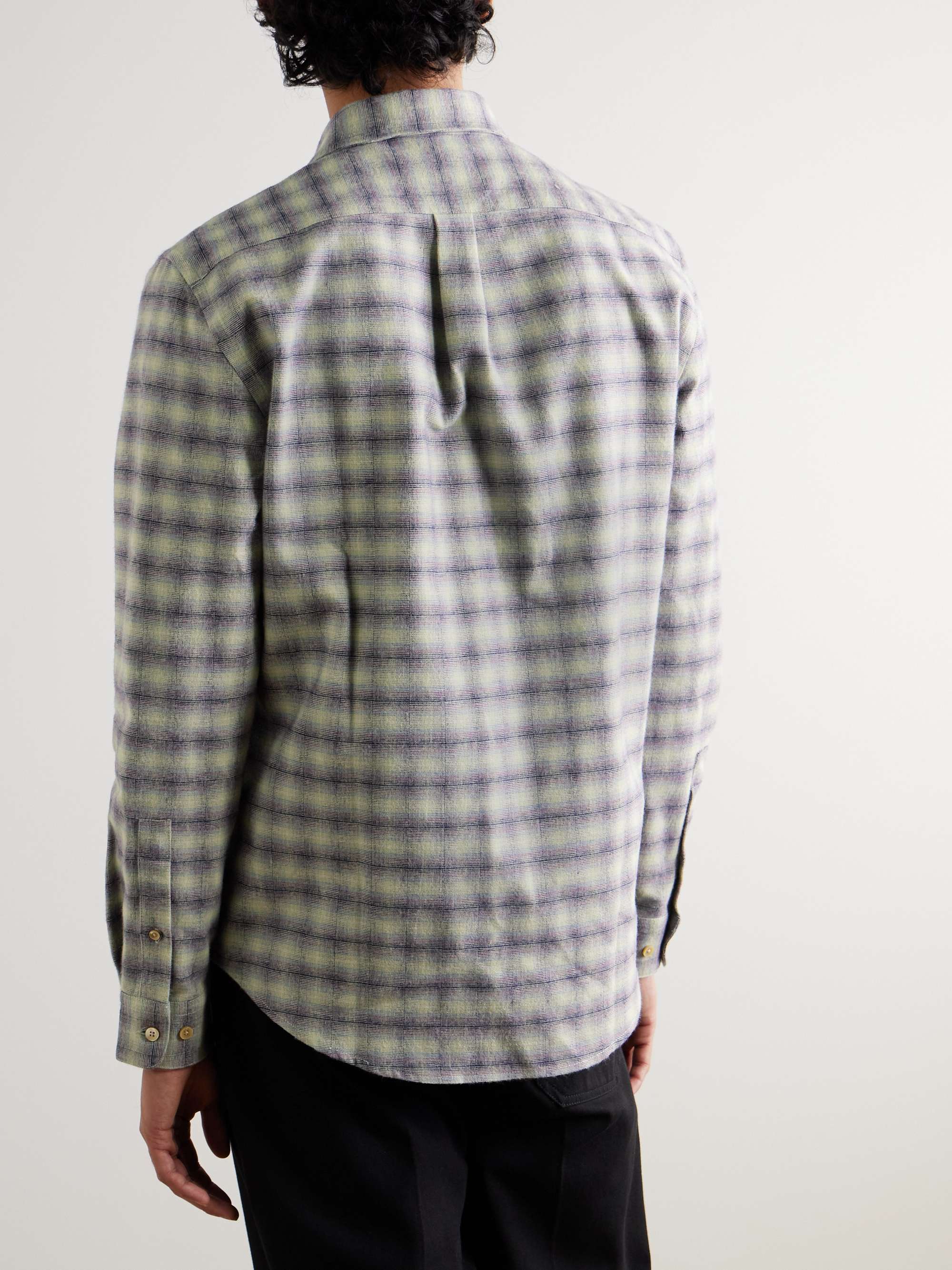 Ilusion Checked Cotton-Jacquard Shirt view