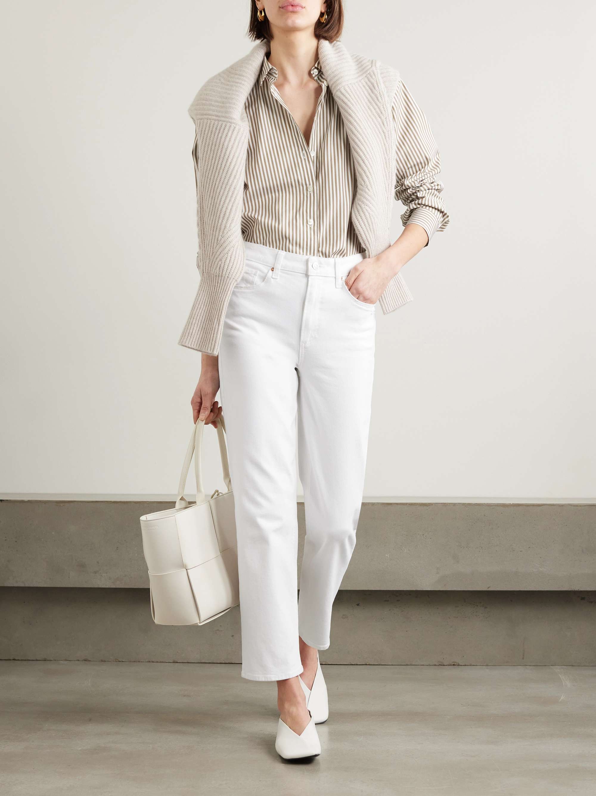 Sarah cropped high-rise straight-leg jeans view