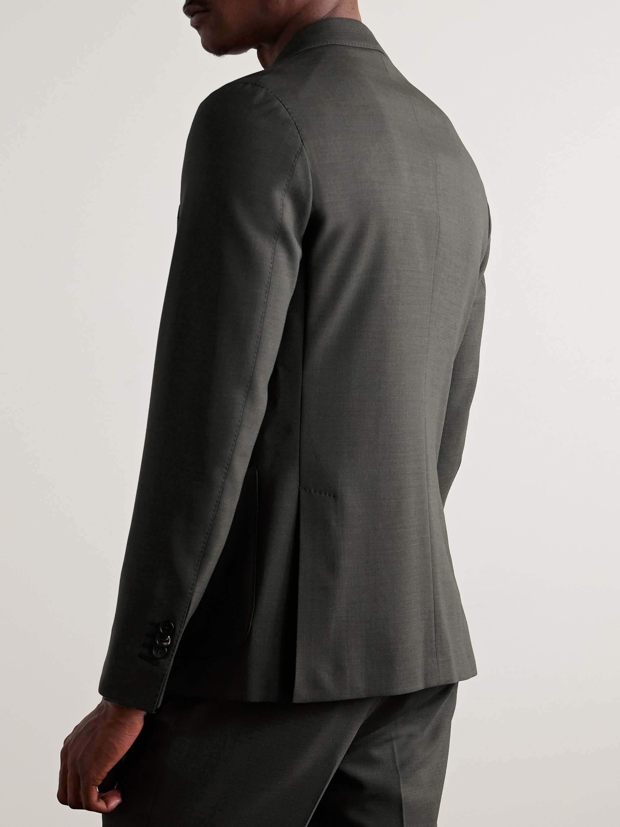 Slim-Fit Virgin Wool-Blend Suit Jacket view