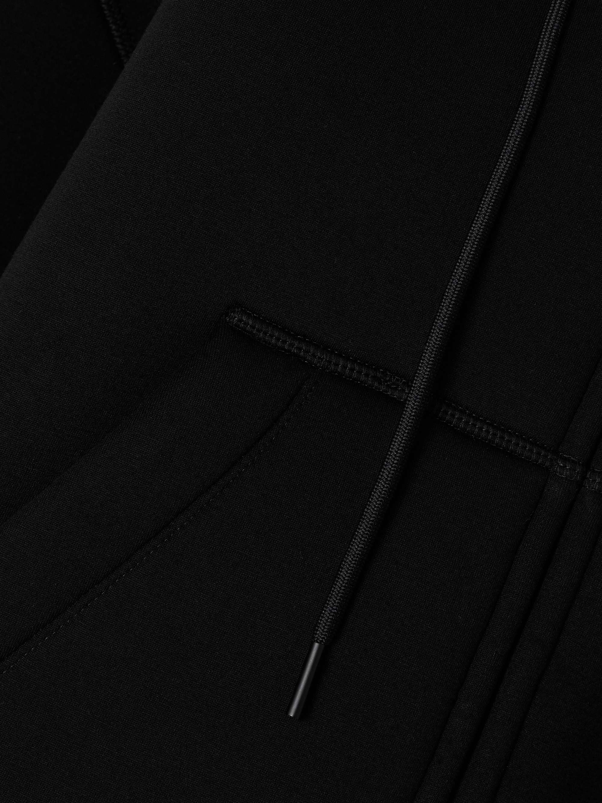 Oversized bonded cotton-jersey hoodie view