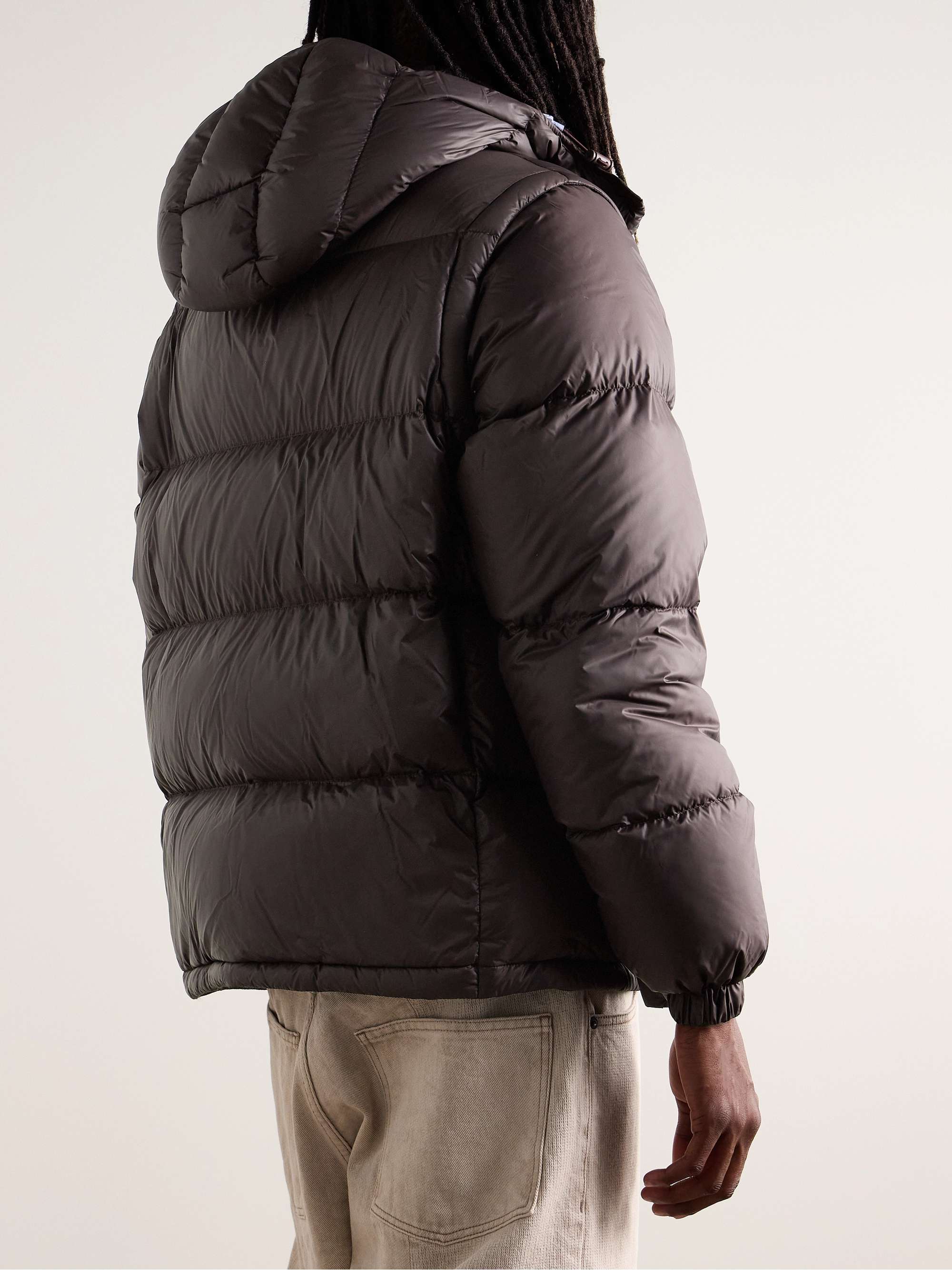 Cyclone Convertible Logo-Appliquéd Quilted Shell Hooded Down Jacket view